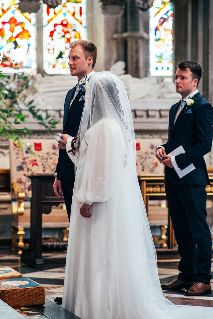wedding ceremony at Ely cathedral