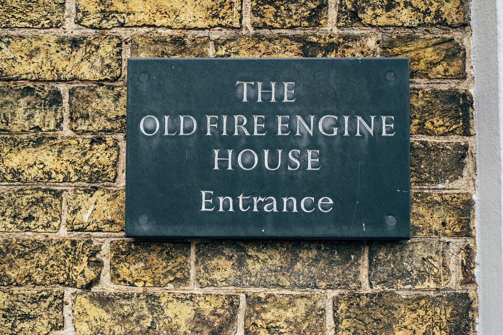 Sign for The Old Fire Engine House