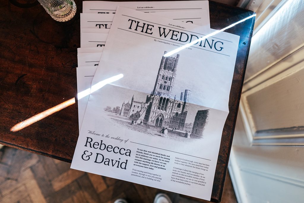 wedding newspaper
