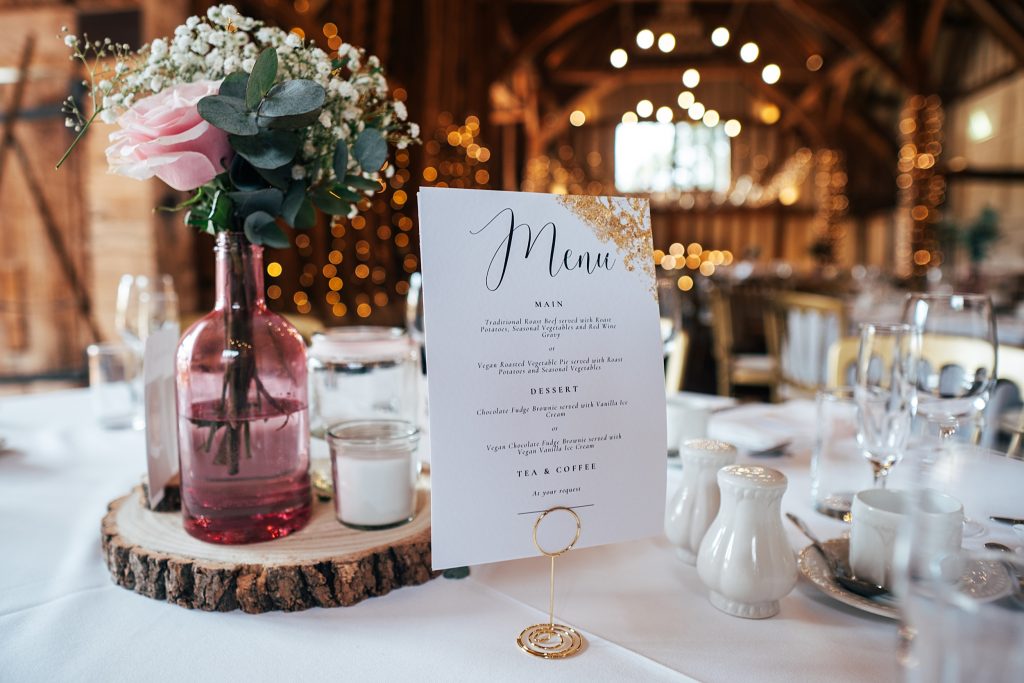 table detail at Blake hall