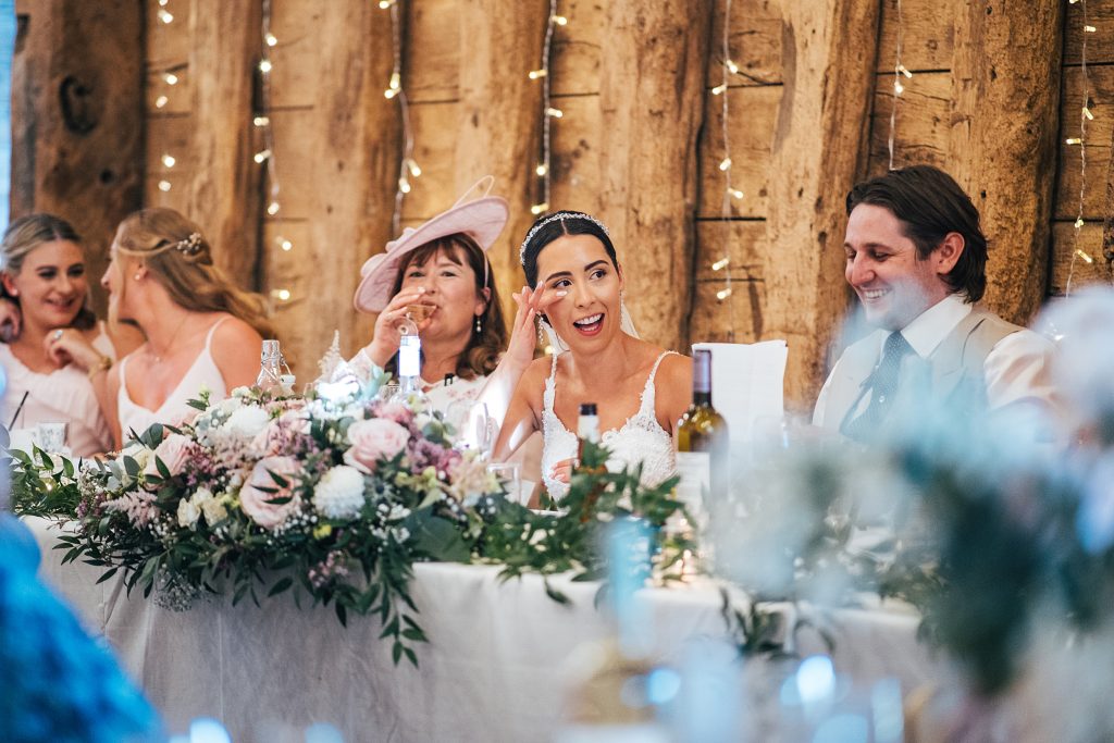 top table during speeches