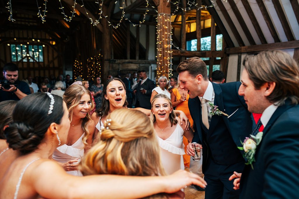guests on the dance floor