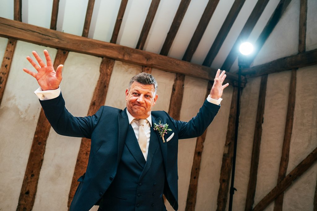 grooms dad on the dance floor