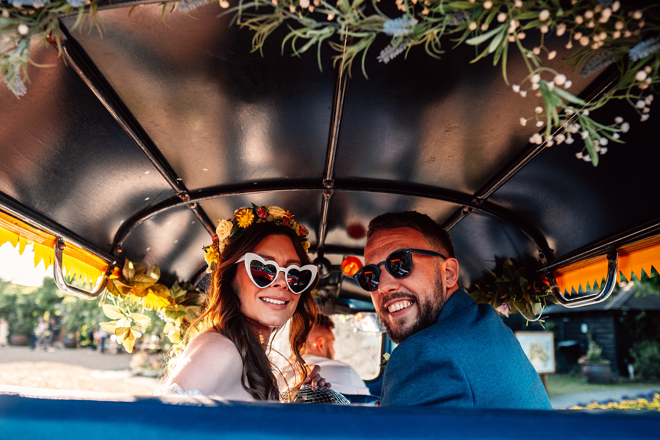 Relaxed Boho Farm Wedding with piglets and Disco Balls Best Essex Hertfordshire Wedding Photographer