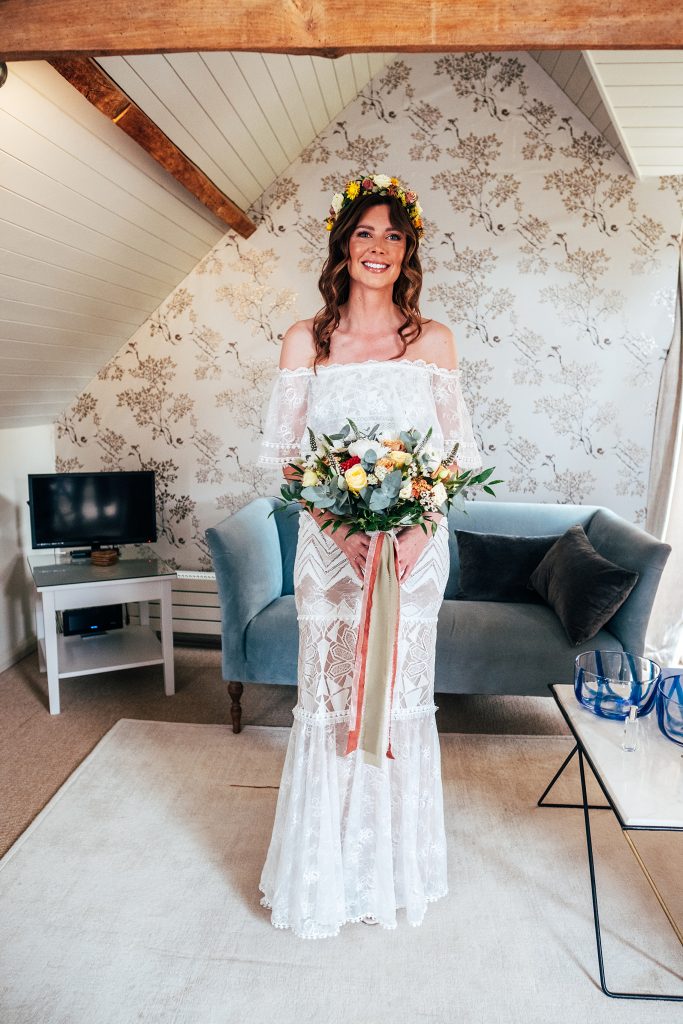 Relaxed Boho Farm Wedding with piglets and Disco Balls Best Essex Hertfordshire Wedding Photographer