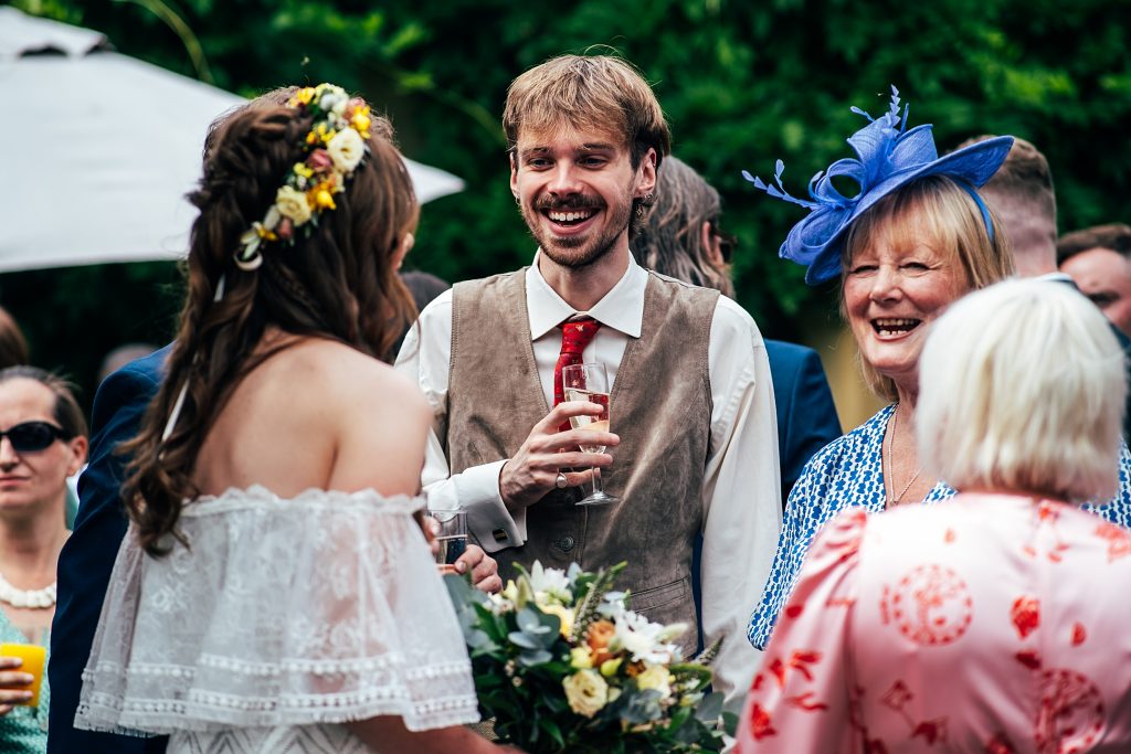 Relaxed Boho Farm Wedding with piglets and Disco Balls Best Essex Hertfordshire Wedding Photographer