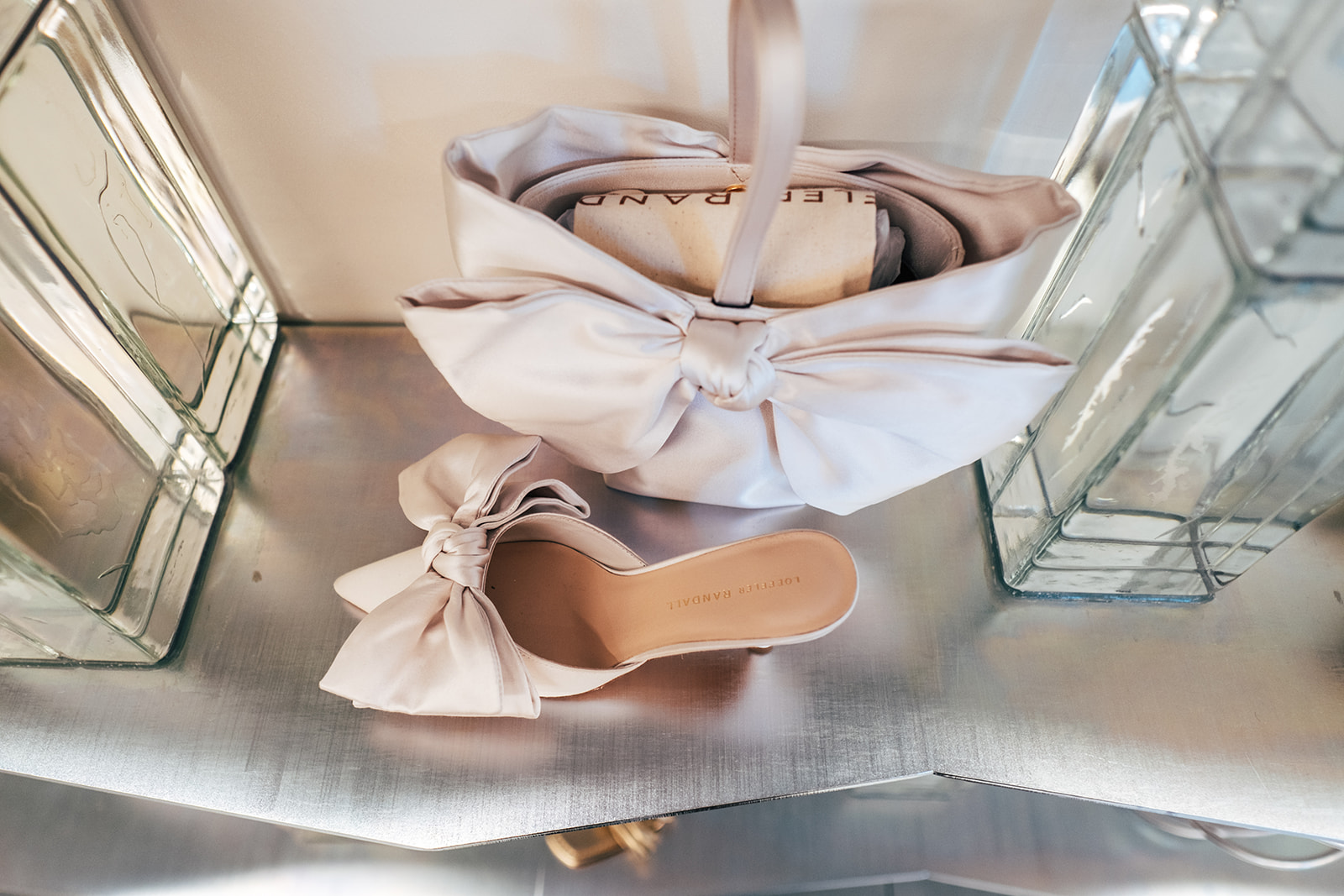 Bridal shoe and bag for The Fall boutique Essex branding and content photographer