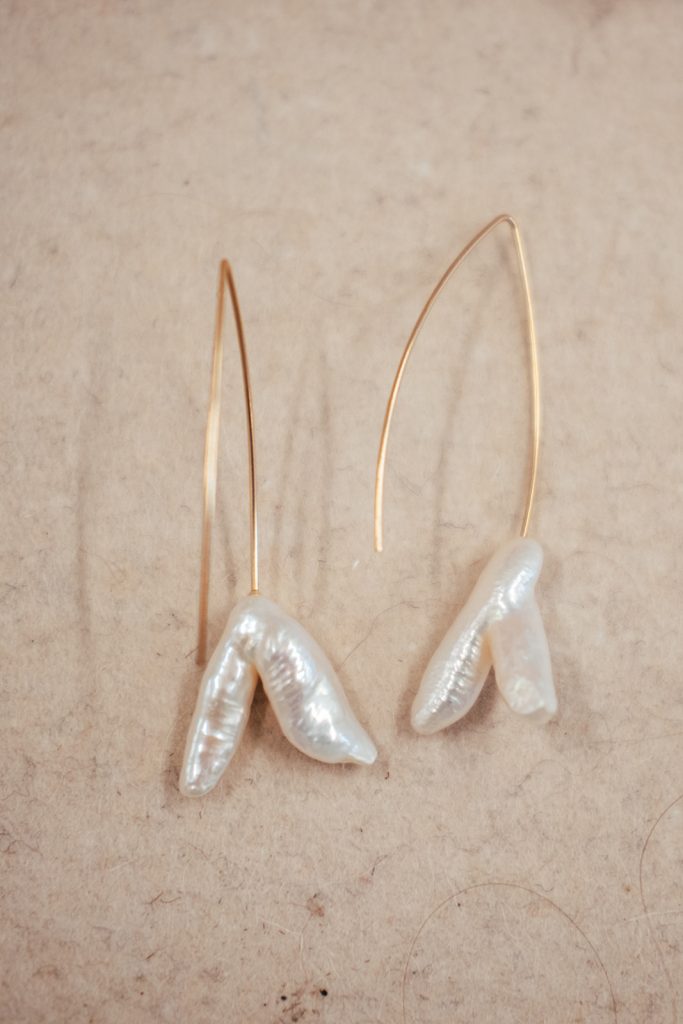 Earrings shot Essex Branding, Content and Head Shot photographer The Fall wedding boutique