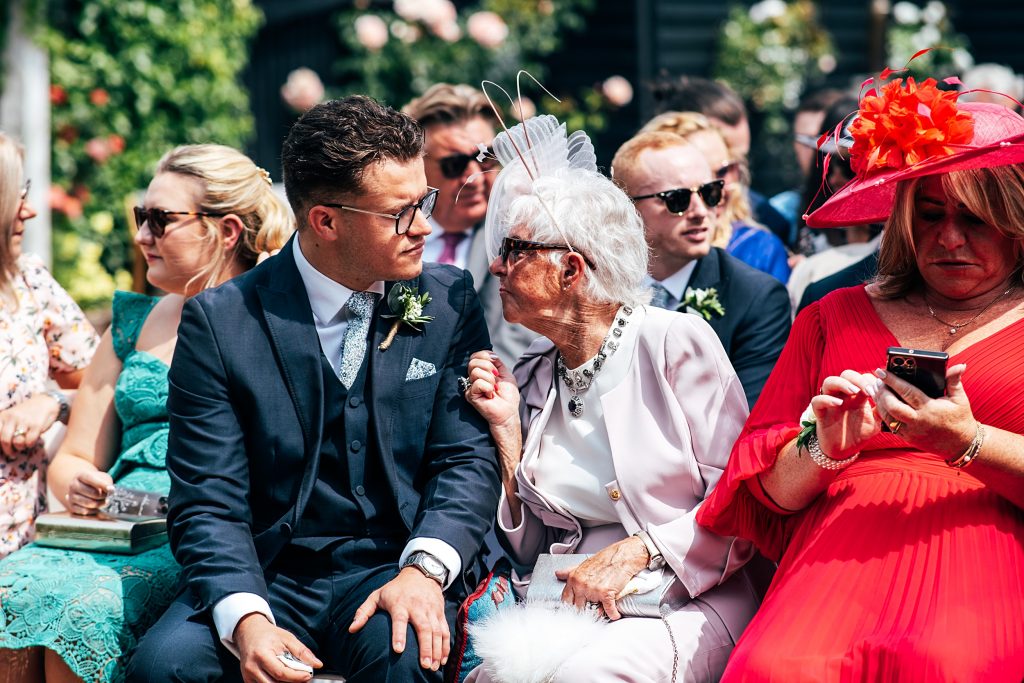 Outdoor Maidens Barn wedding with Singing Waiters Best Essex Wedding Photographer