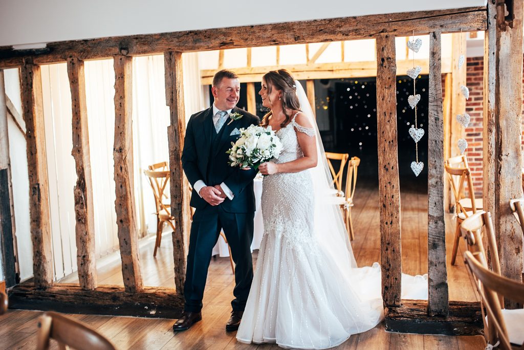 Outdoor Maidens Barn wedding with Singing Waiters Best Essex Wedding Photographer