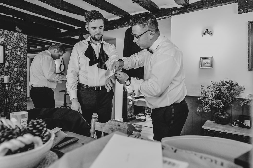Vintage Chic and black tie wedding at The Hare's Field, Essex Suffolk wedding photographer