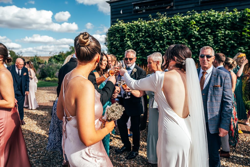 Vintage Chic and black tie wedding at The Hare's Field, Essex Suffolk wedding photographer