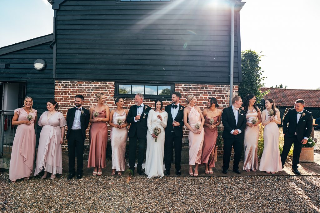 Vintage Chic and black tie wedding at The Hare's Field, Essex Suffolk wedding photographer