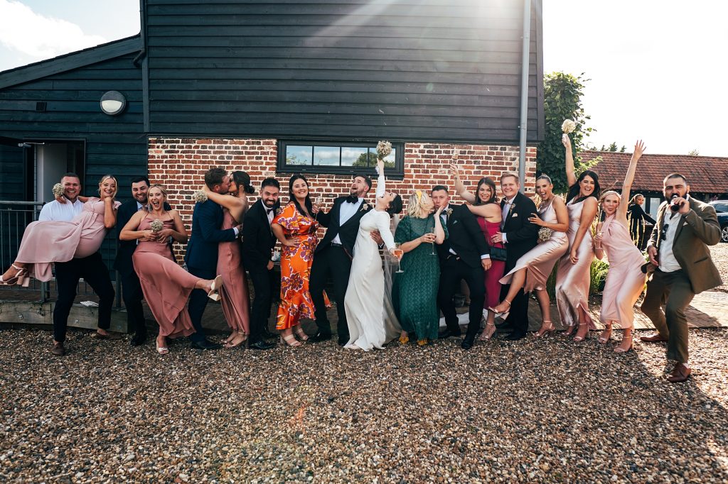 Vintage Chic and black tie wedding at The Hare's Field, Essex Suffolk wedding photographer