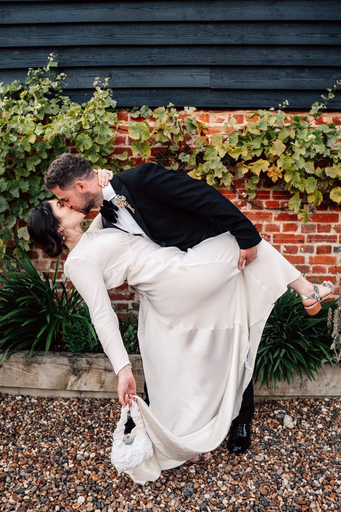 Vintage Chic and black tie wedding at The Hare's Field, Essex Suffolk wedding photographer