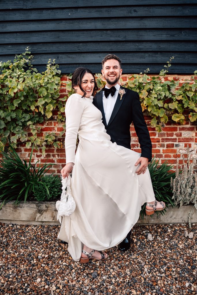 Vintage Chic and black tie wedding at The Hare's Field, Essex Suffolk wedding photographer