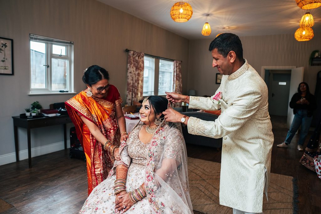 Brides parents perform Kanyadaan ritual before ceremony