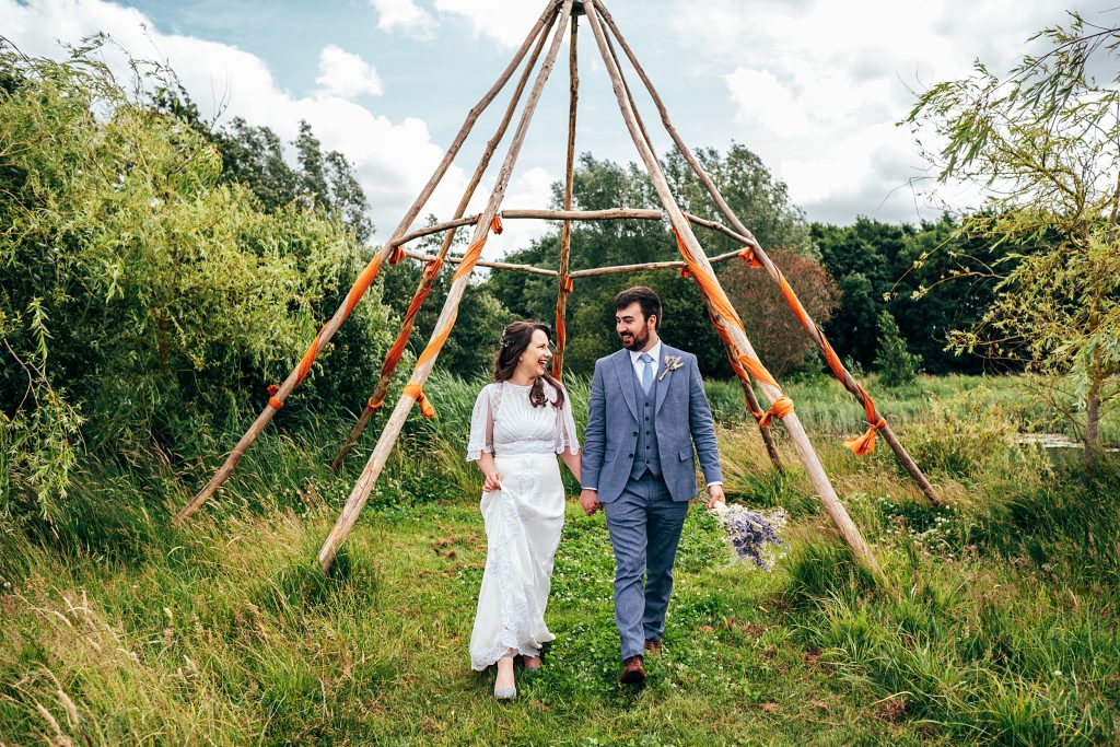 Relaxed Festival wedding at Wilderness Wedding Venue Best Essex Kent Wedding Photographer