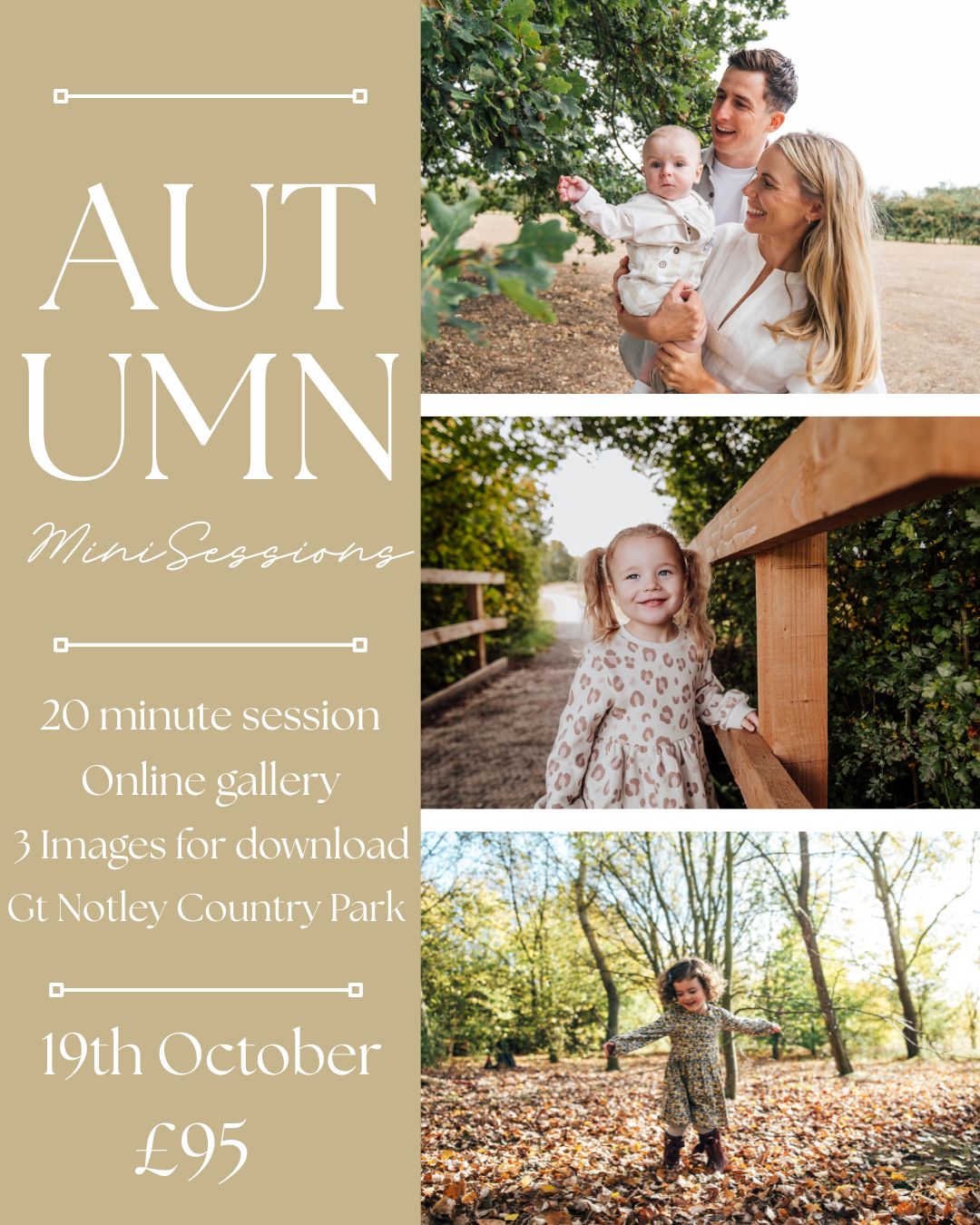 Autumn min sessions from Essex family photographer