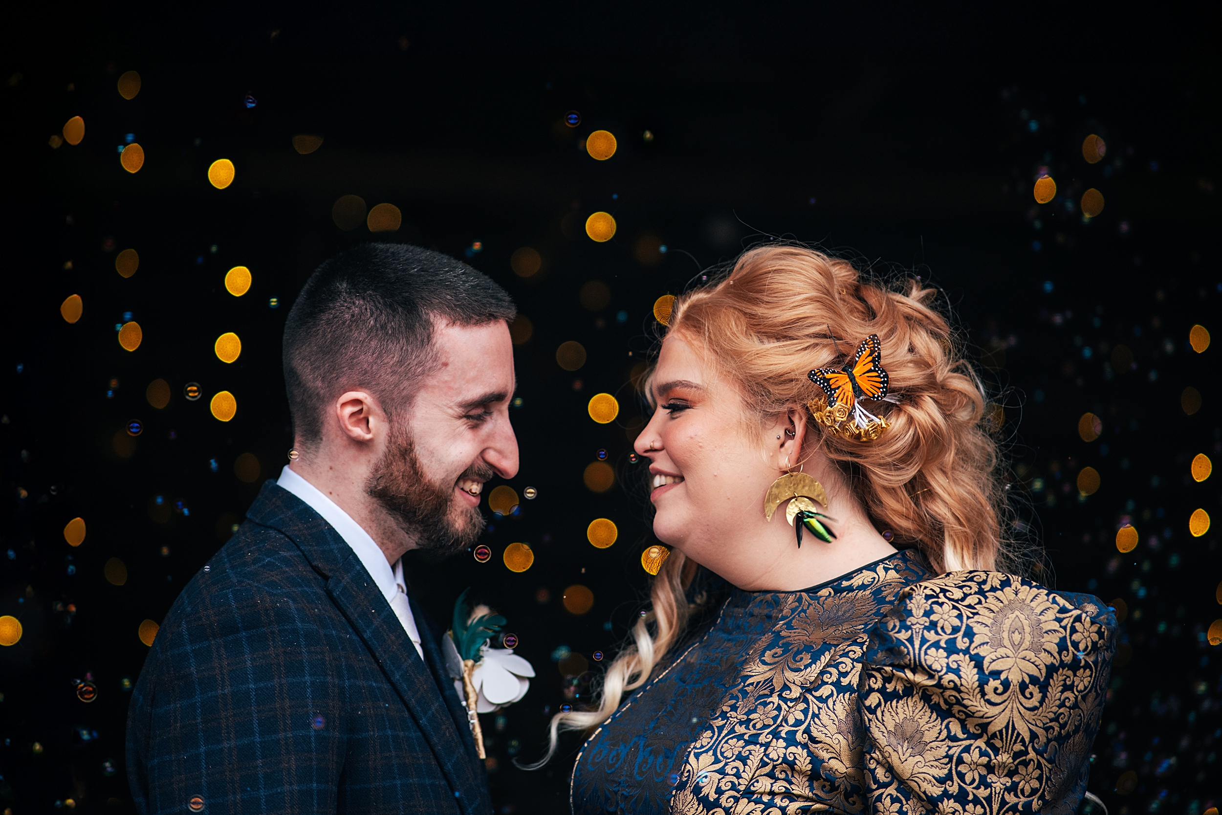 alternative autumn wedding at The Barns at Lodge Farm Essex documentary wedding photographer
