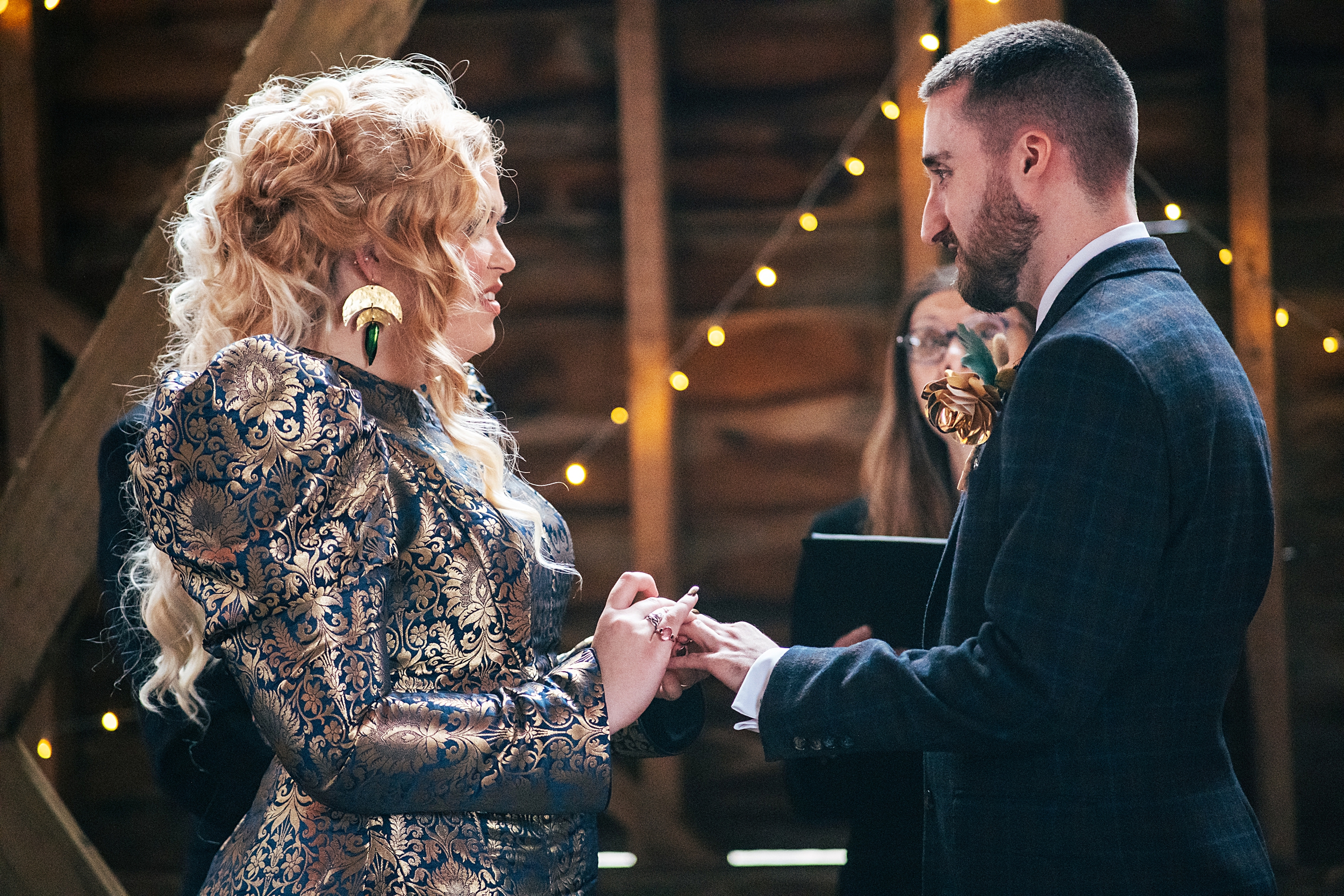 alternative autumn wedding at The Barns at Lodge Farm Essex documentary wedding photographer