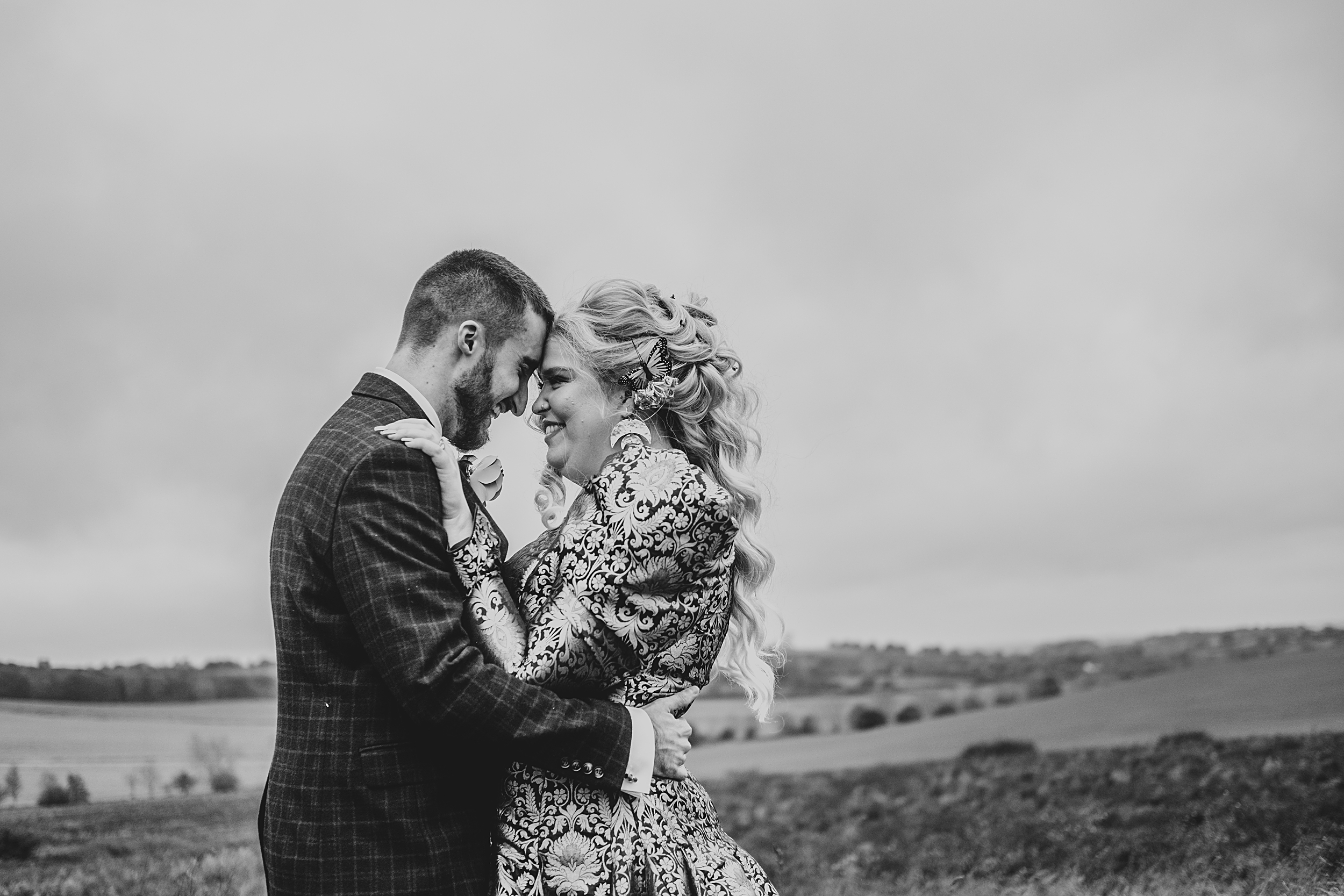 alternative autumn wedding at The Barns at Lodge Farm Essex documentary wedding photographer