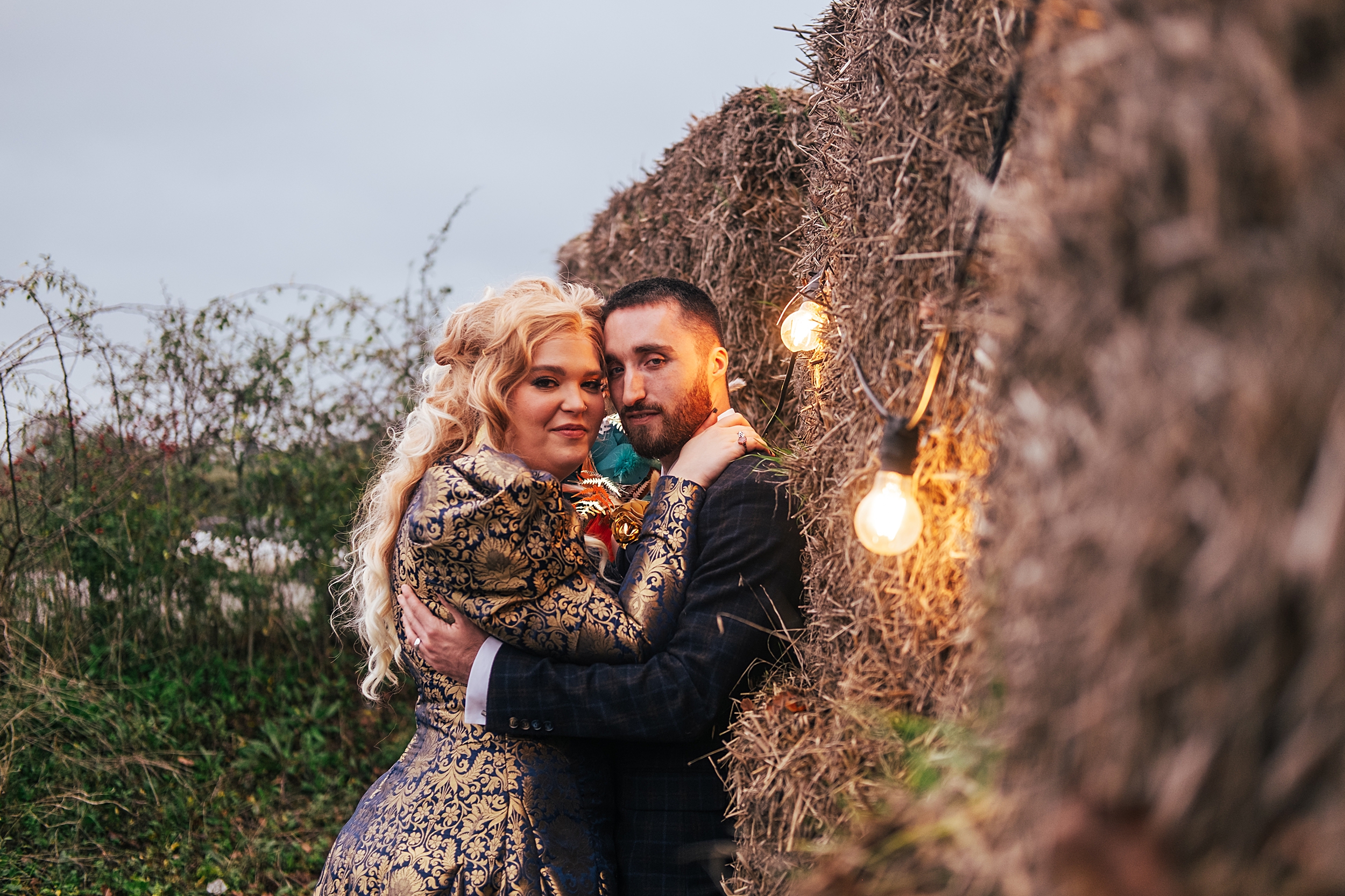 alternative autumn wedding at The Barns at Lodge Farm Essex documentary wedding photographer