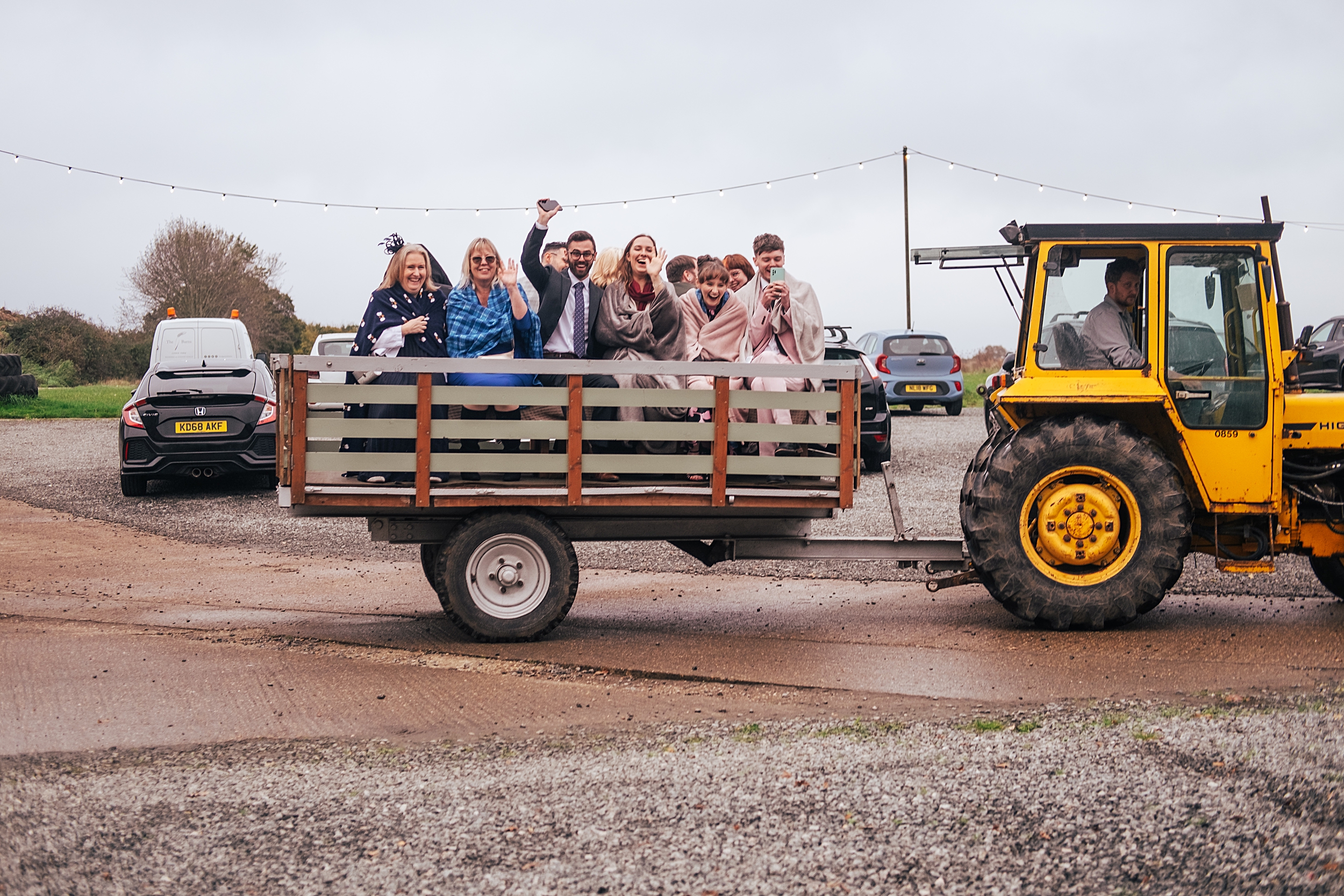 alternative autumn wedding at The Barns at Lodge Farm Essex documentary wedding photographer