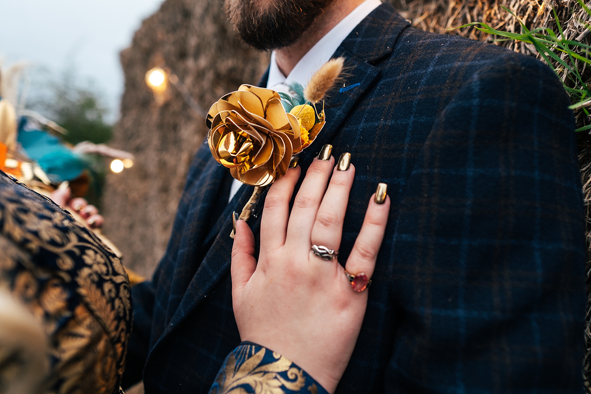 alternative autumn wedding at The Barns at Lodge Farm Essex documentary wedding photographer