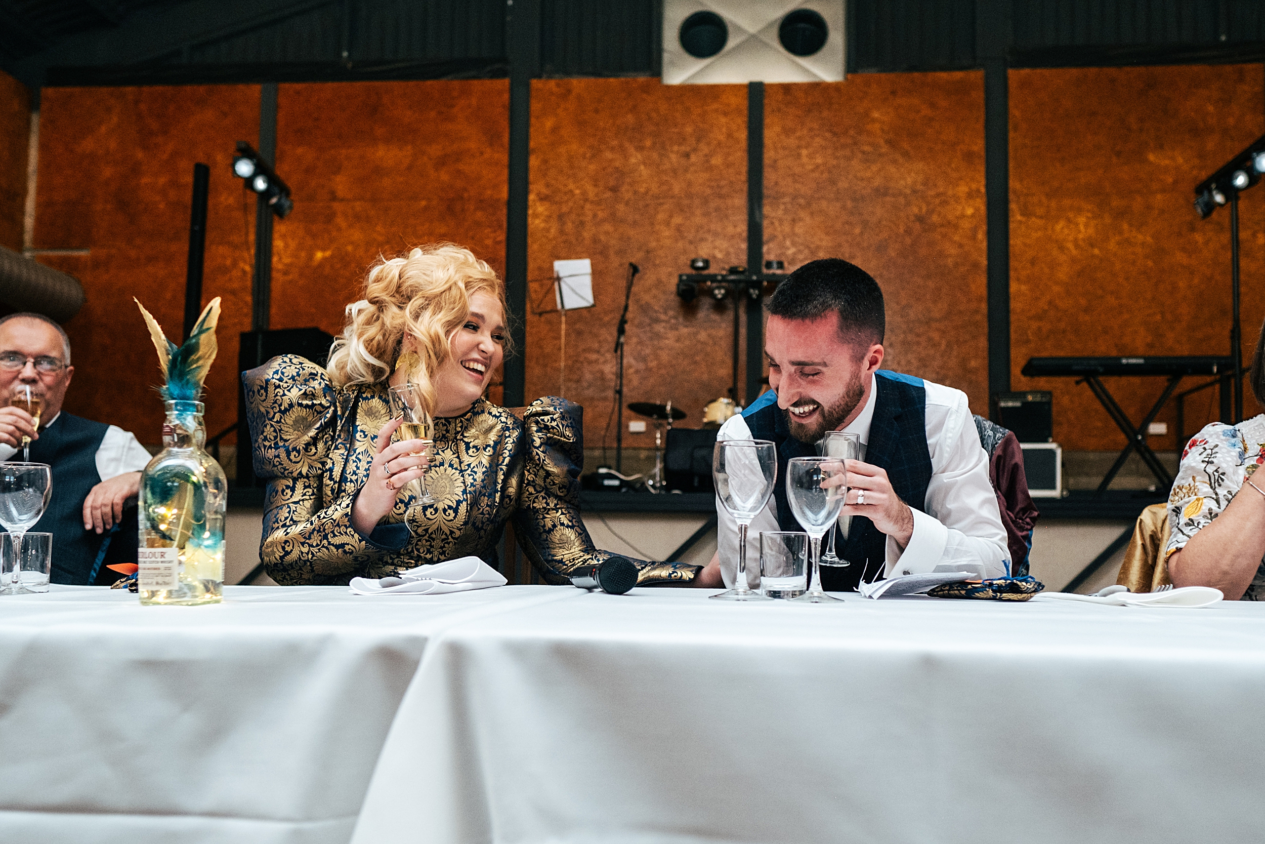 alternative autumn wedding at The Barns at Lodge Farm Essex documentary wedding photographer