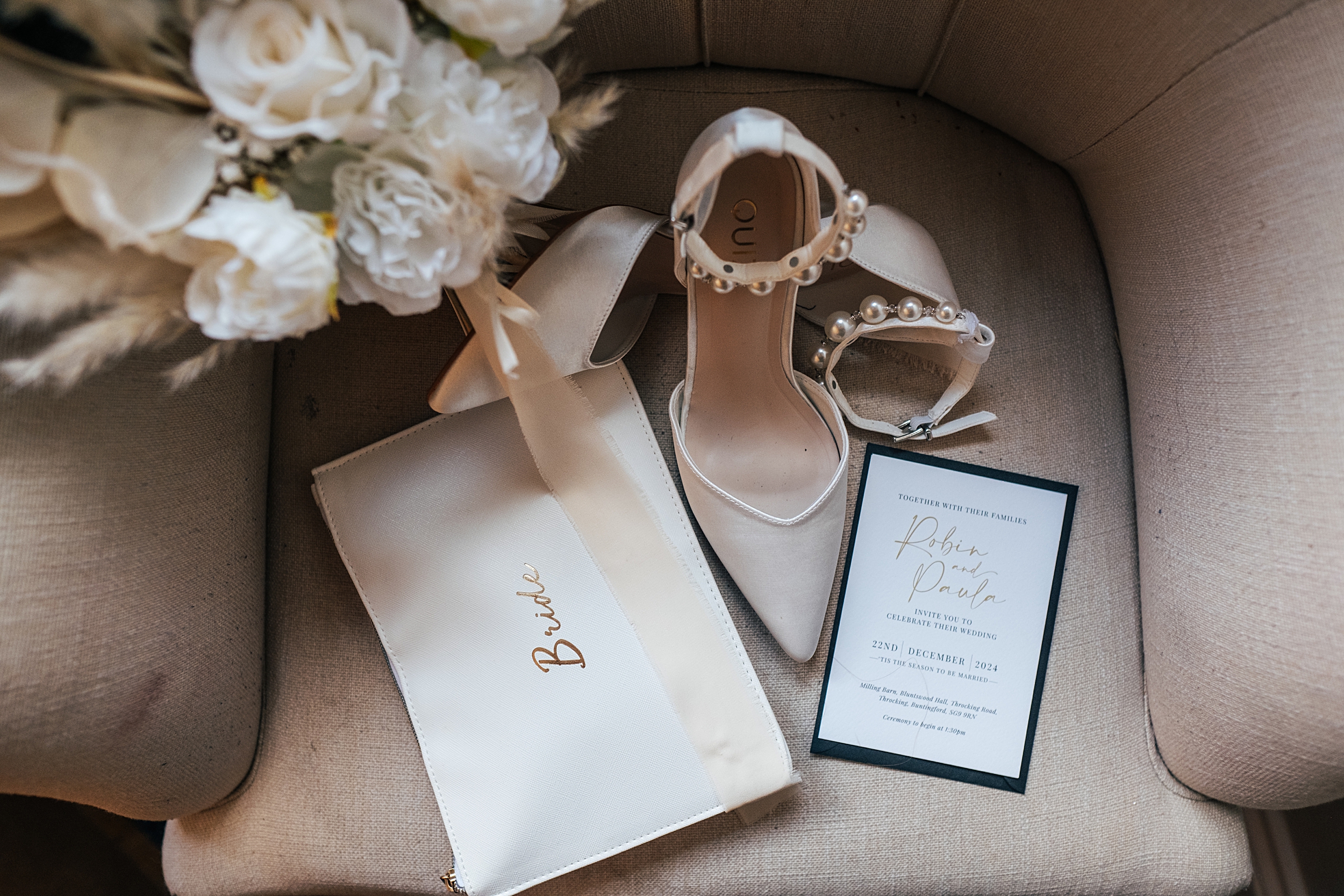 Christmas wedding at The Milling Barn Essex documentary wedding photographer