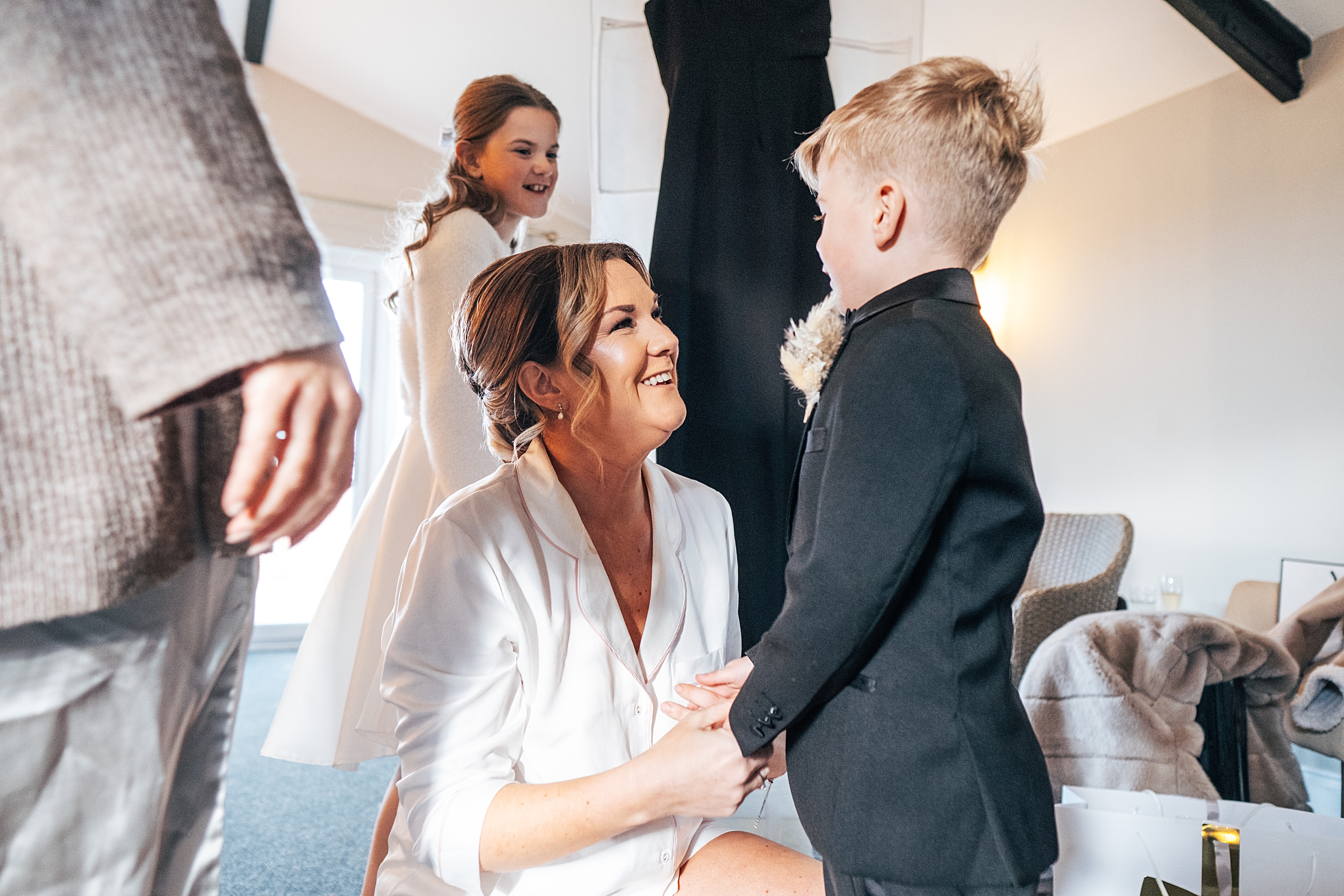 Christmas wedding at The Milling Barn Essex documentary wedding photographer