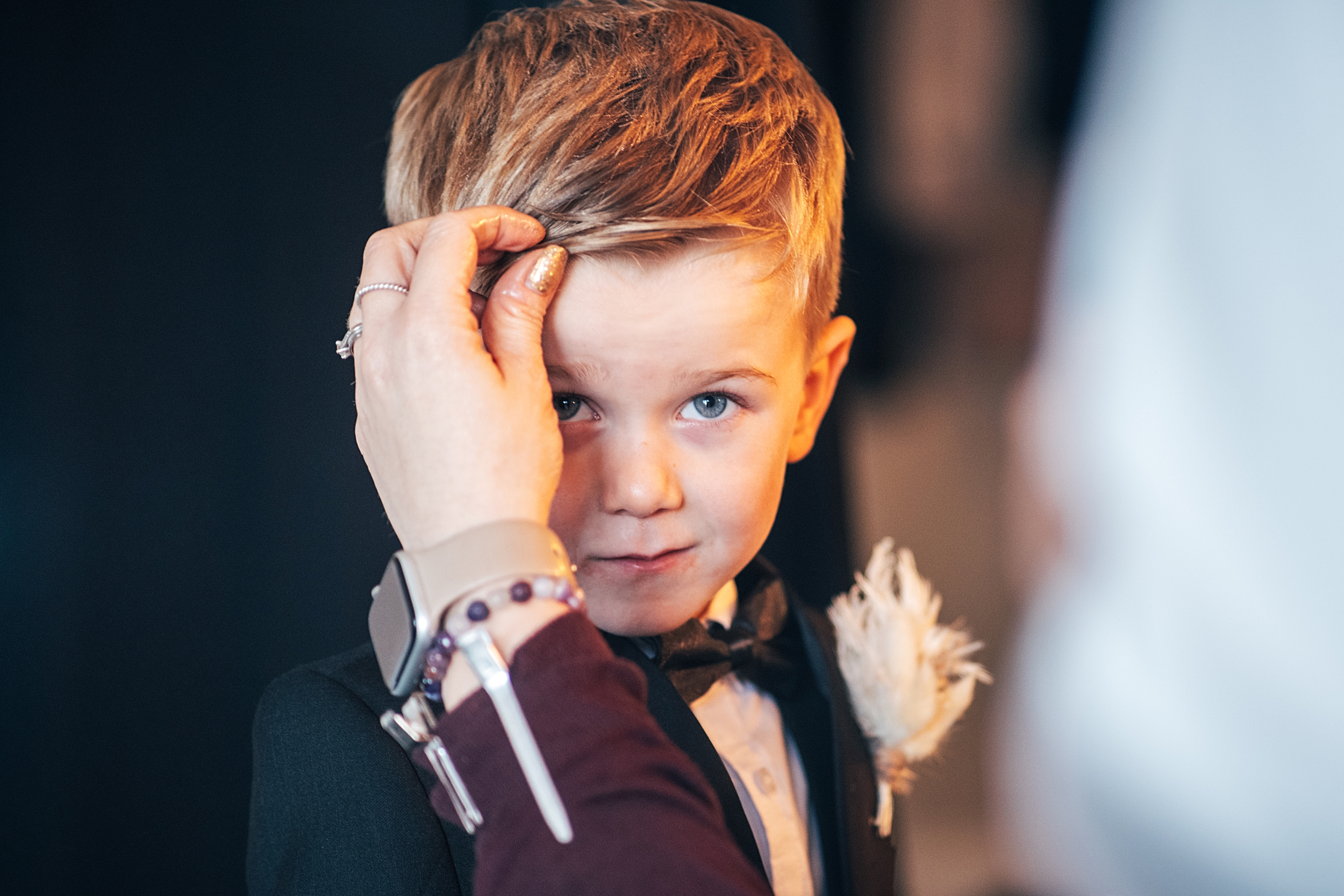 Christmas wedding at The Milling Barn Essex documentary wedding photographer