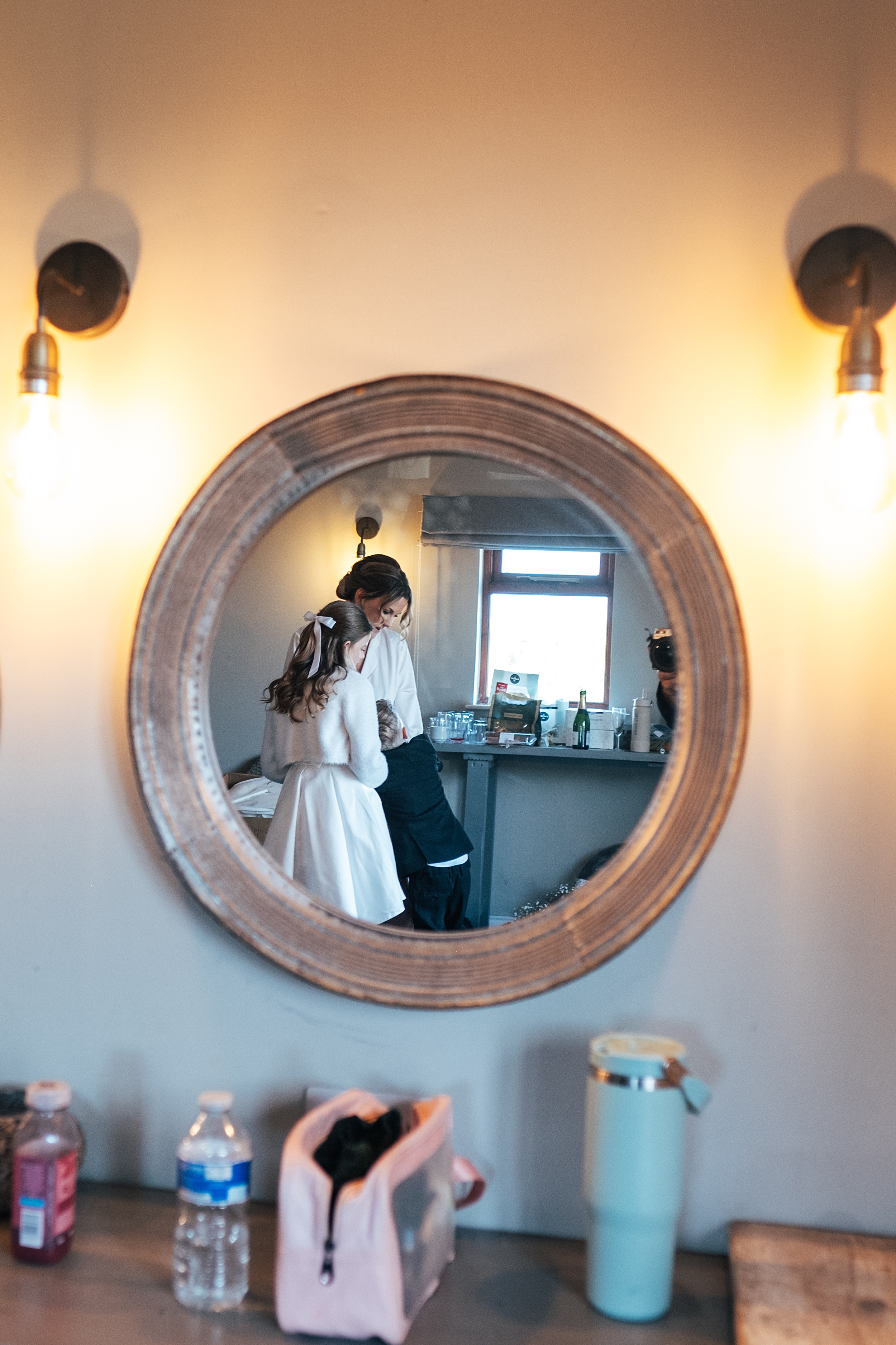 Christmas wedding at The Milling Barn Essex documentary wedding photographer