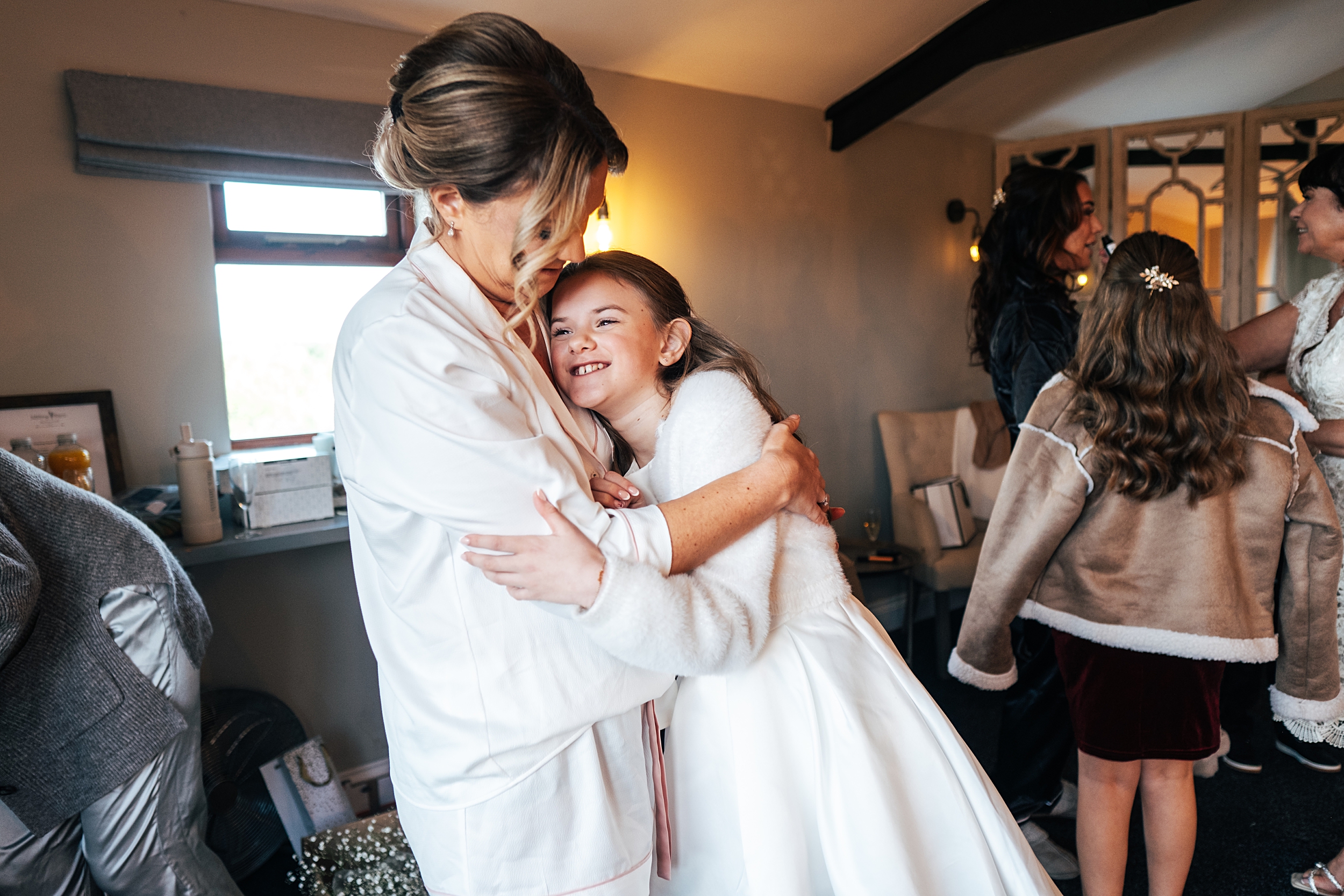 Christmas wedding at The Milling Barn Essex documentary wedding photographer