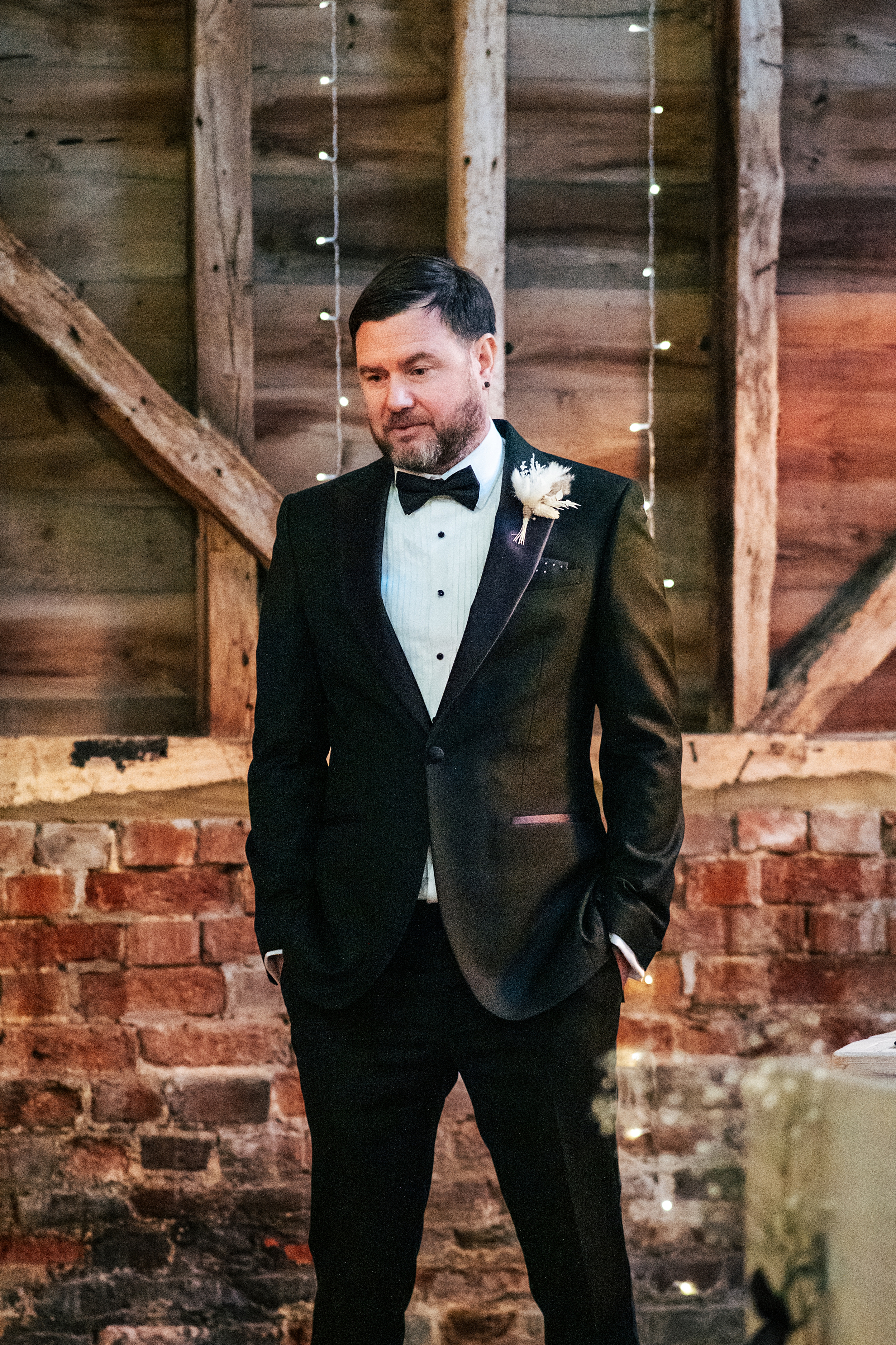 Christmas wedding at The Milling Barn Essex documentary wedding photographer