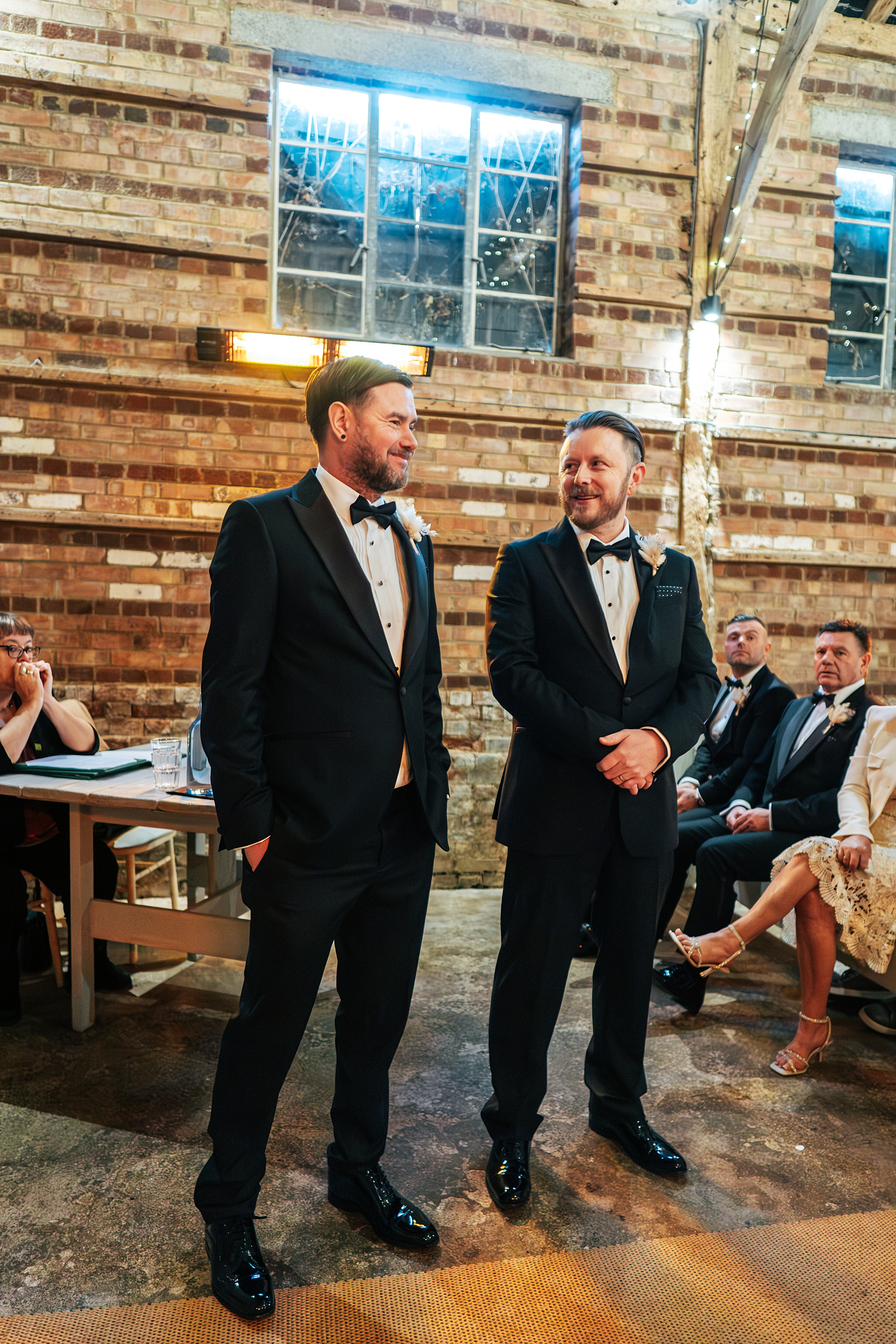 Christmas wedding at The Milling Barn Essex documentary wedding photographer