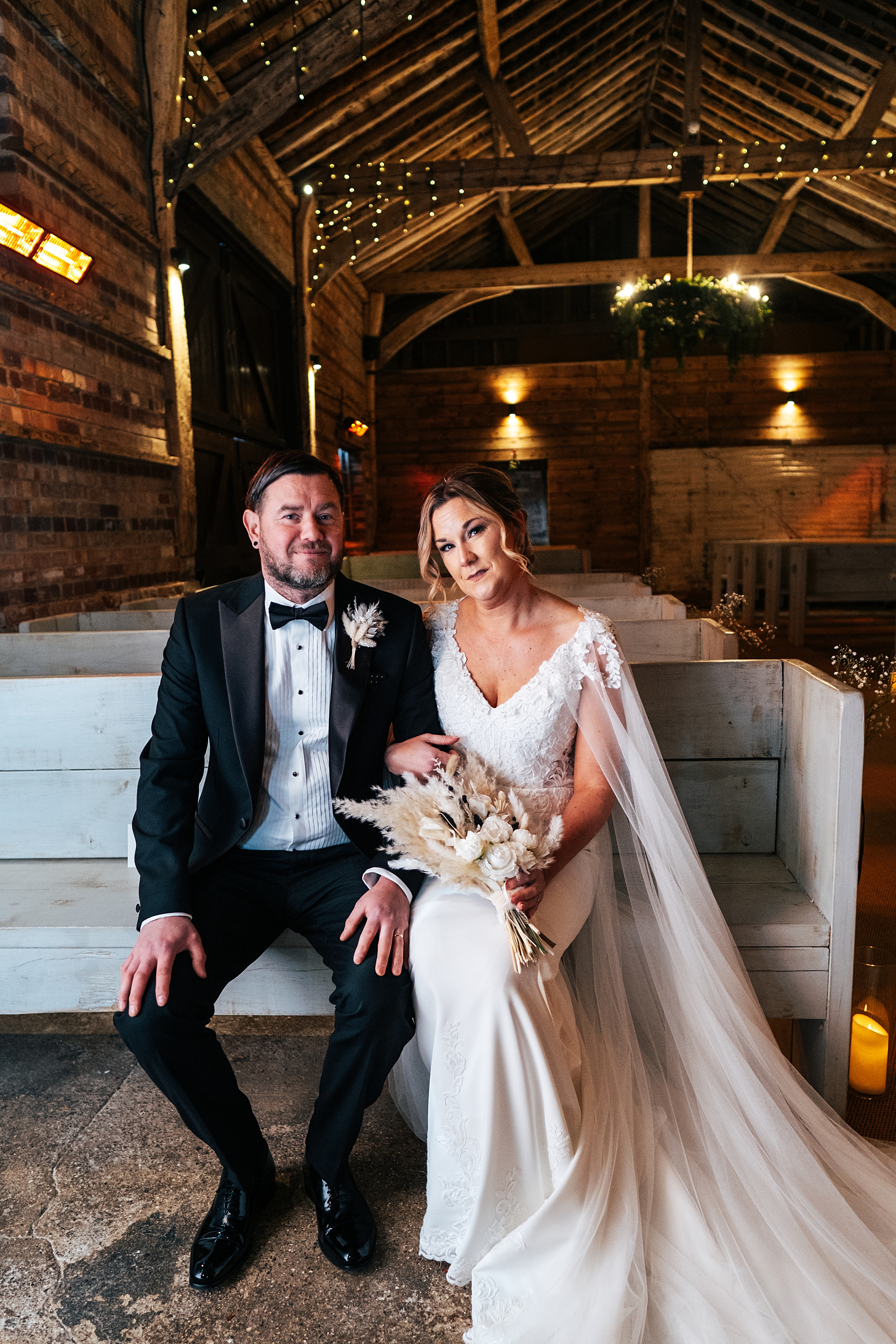 Christmas wedding at The Milling Barn Essex documentary wedding photographer
