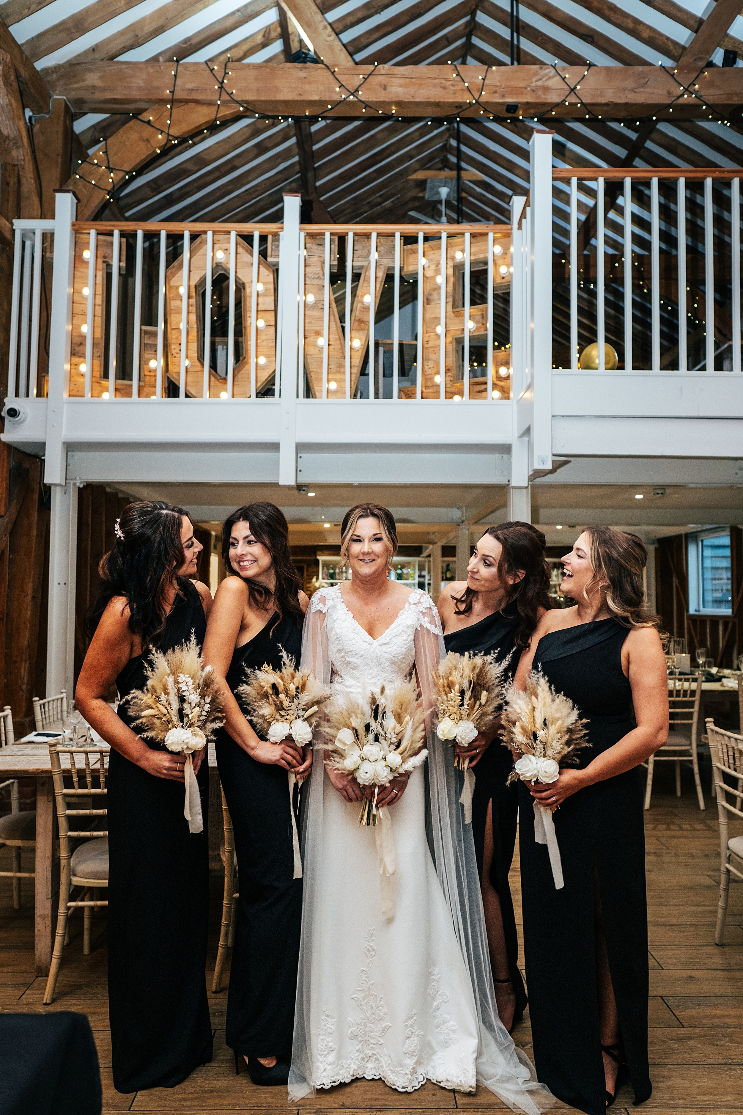 Christmas wedding at The Milling Barn Essex documentary wedding photographer