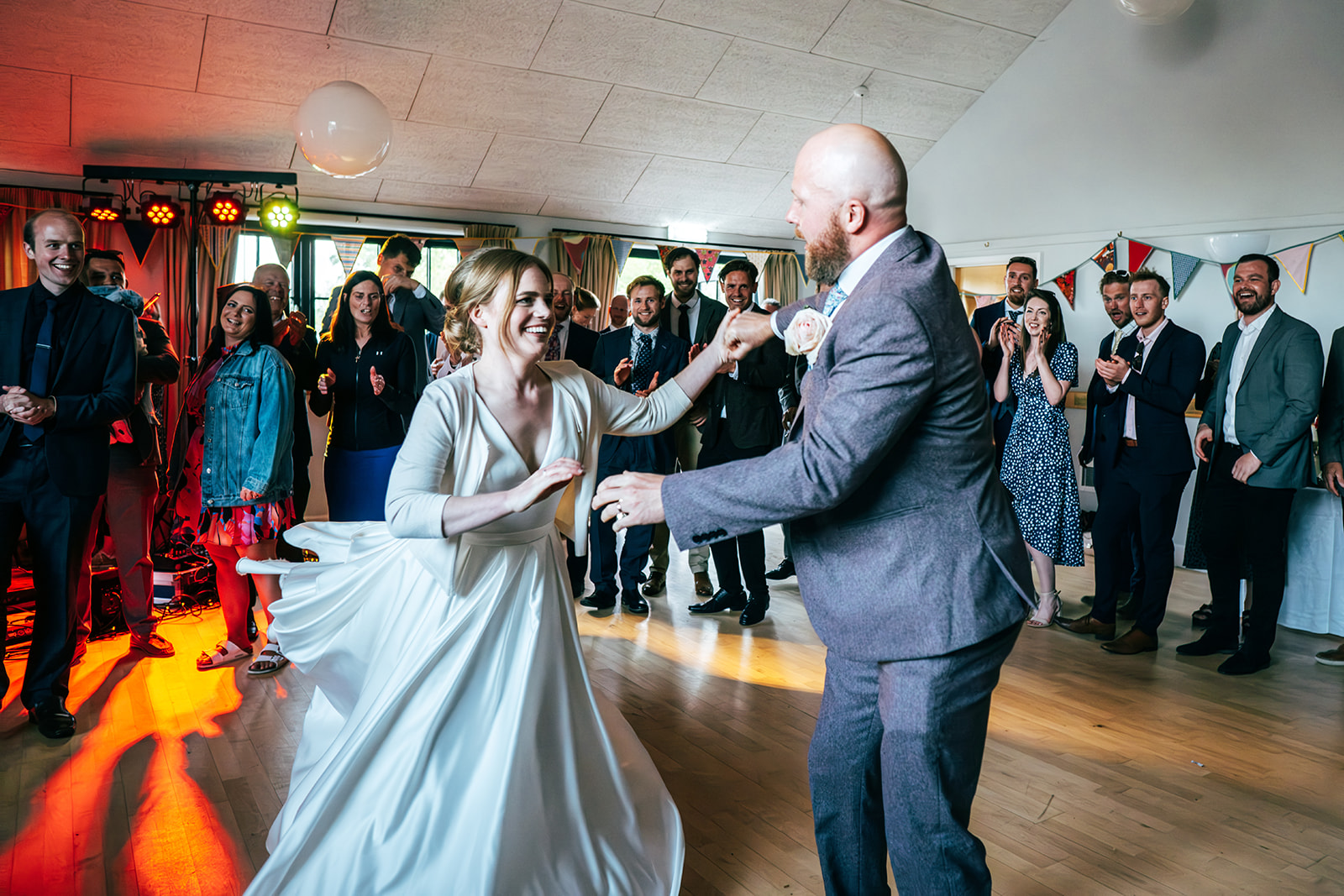 Village Hall wedding Essex documentary wedding photographer