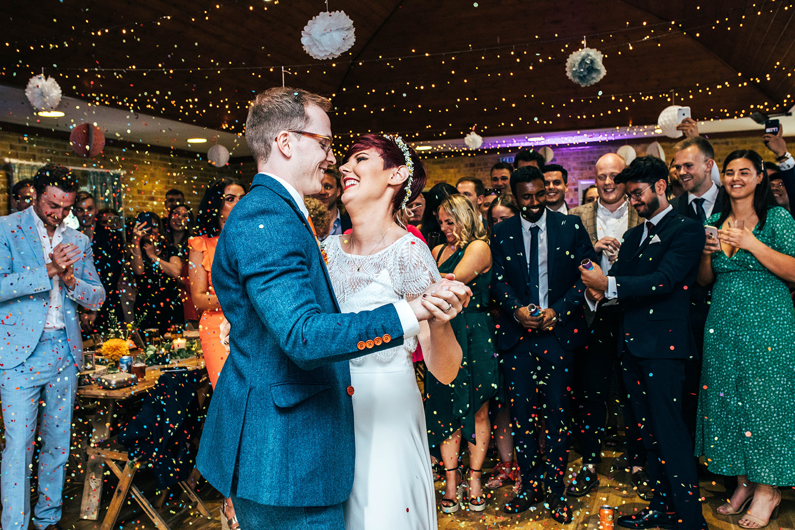 Village Hall Wedding Essex documentary Wedding Photographer