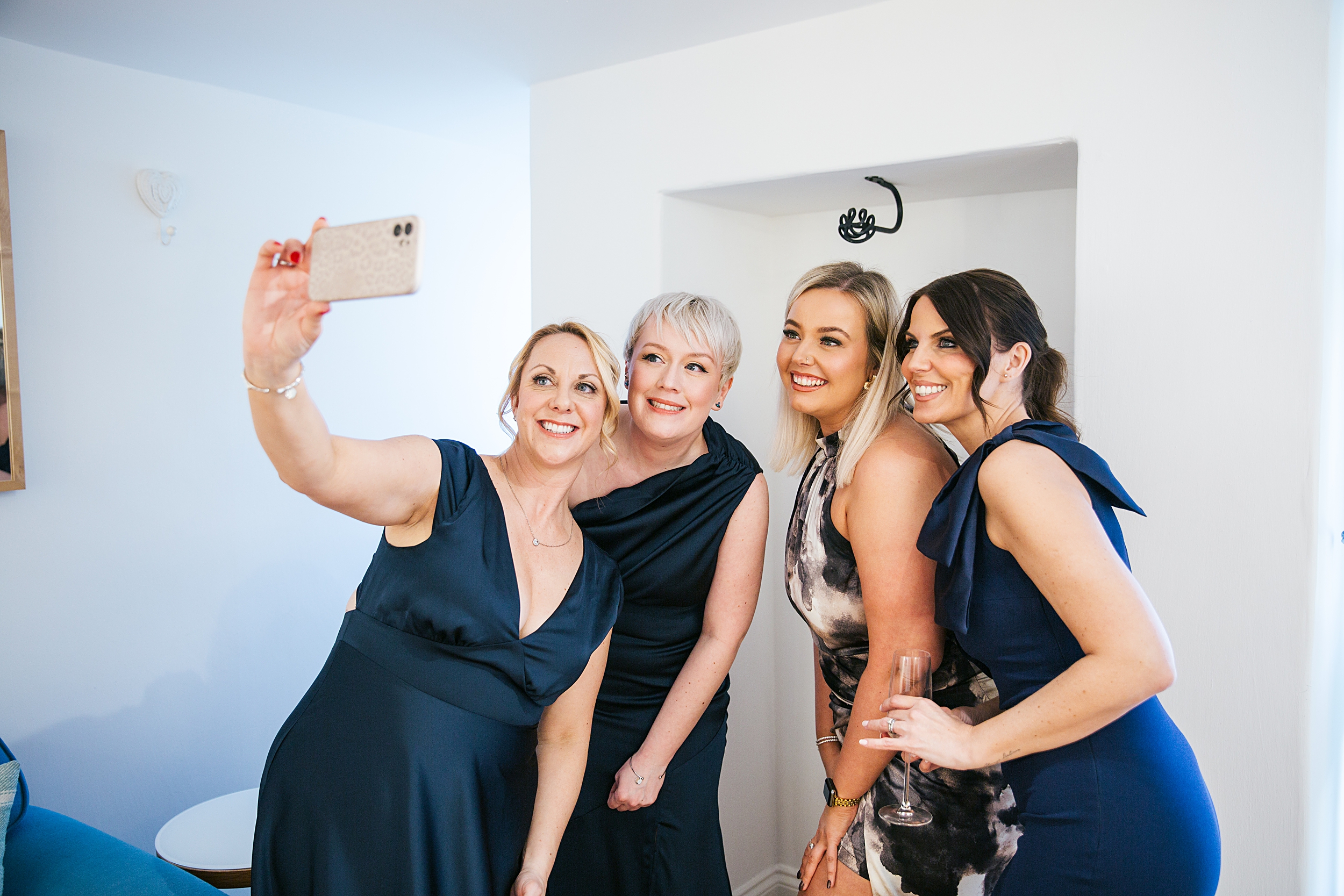 colourful Spring wedding at Blake Hall bride and groom bring dog Essex