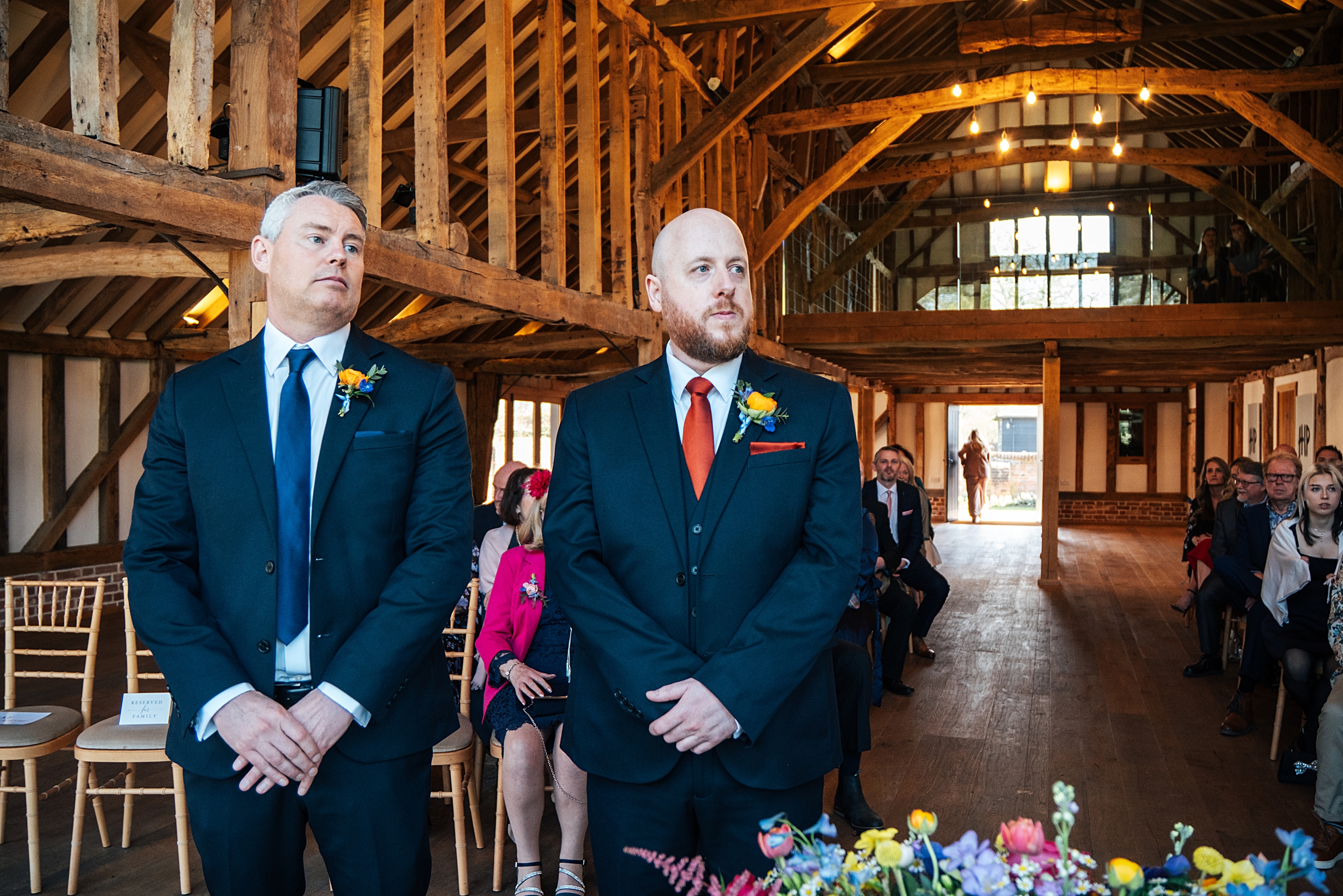 colourful Spring wedding at Blake Hall bride and groom bring dog Essex documentary wedding photographer