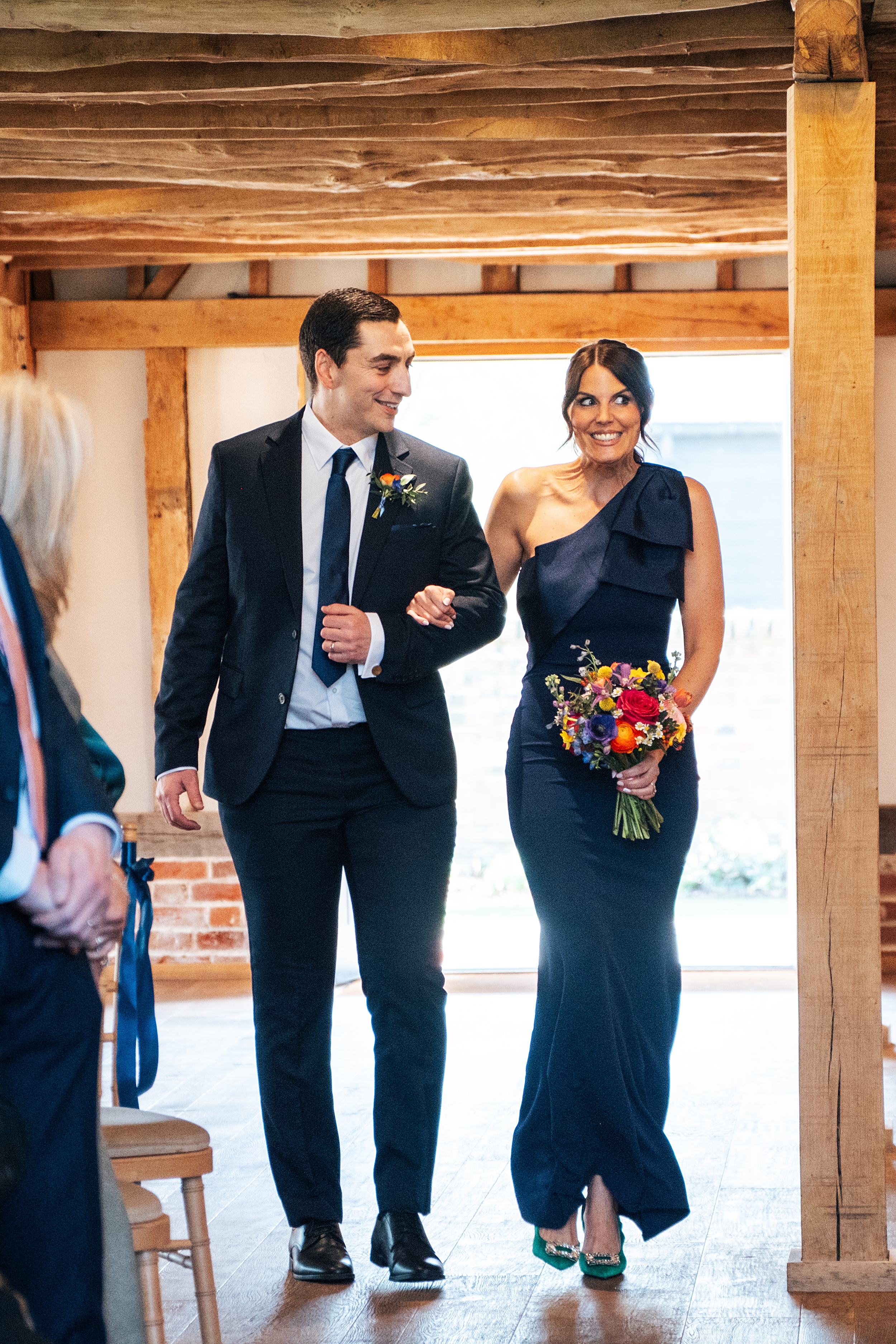 colourful Spring wedding at Blake Hall bride and groom bring dog Essex documentary wedding photographer