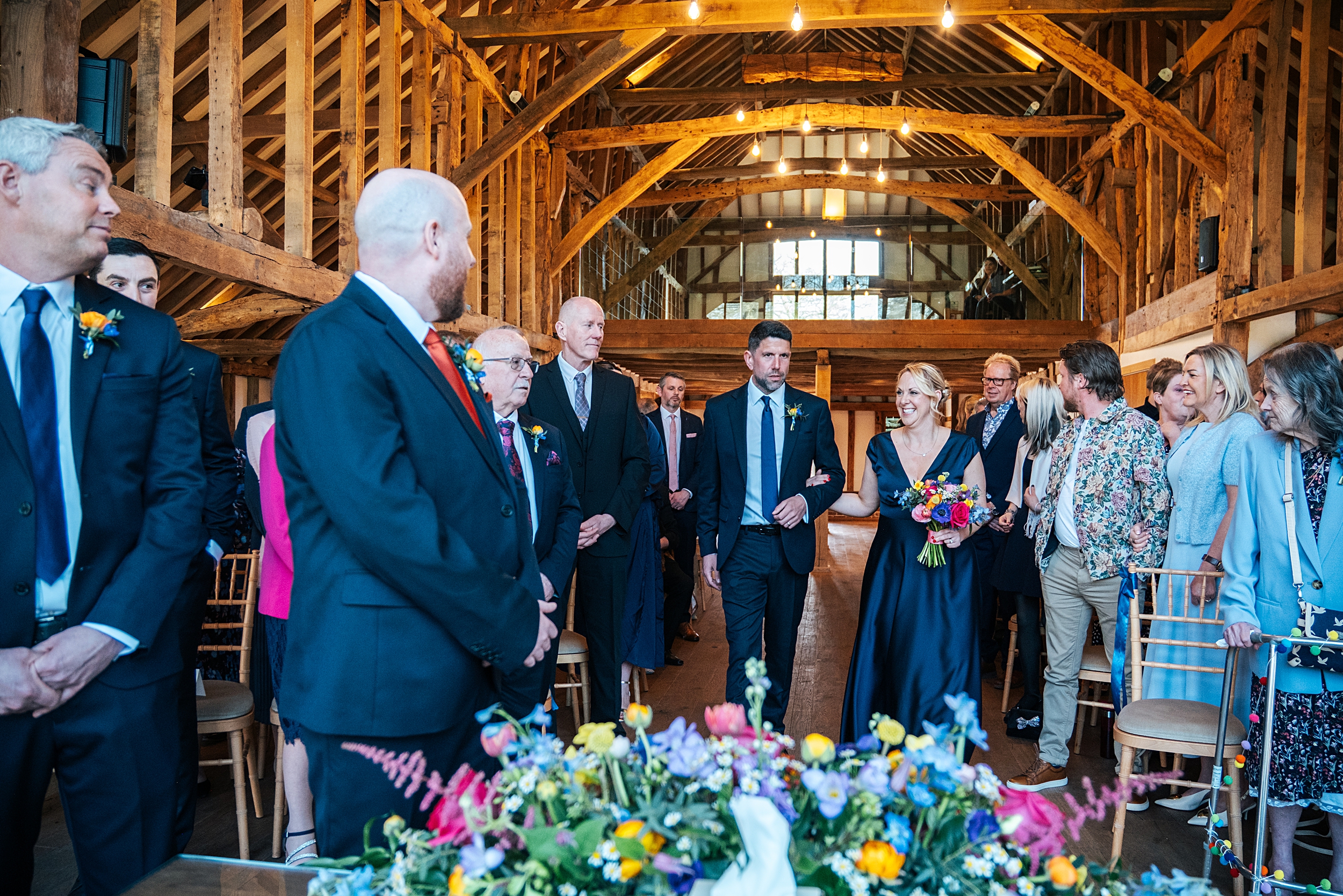 colourful Spring wedding at Blake Hall bride and groom bring dog Essex documentary wedding photographer