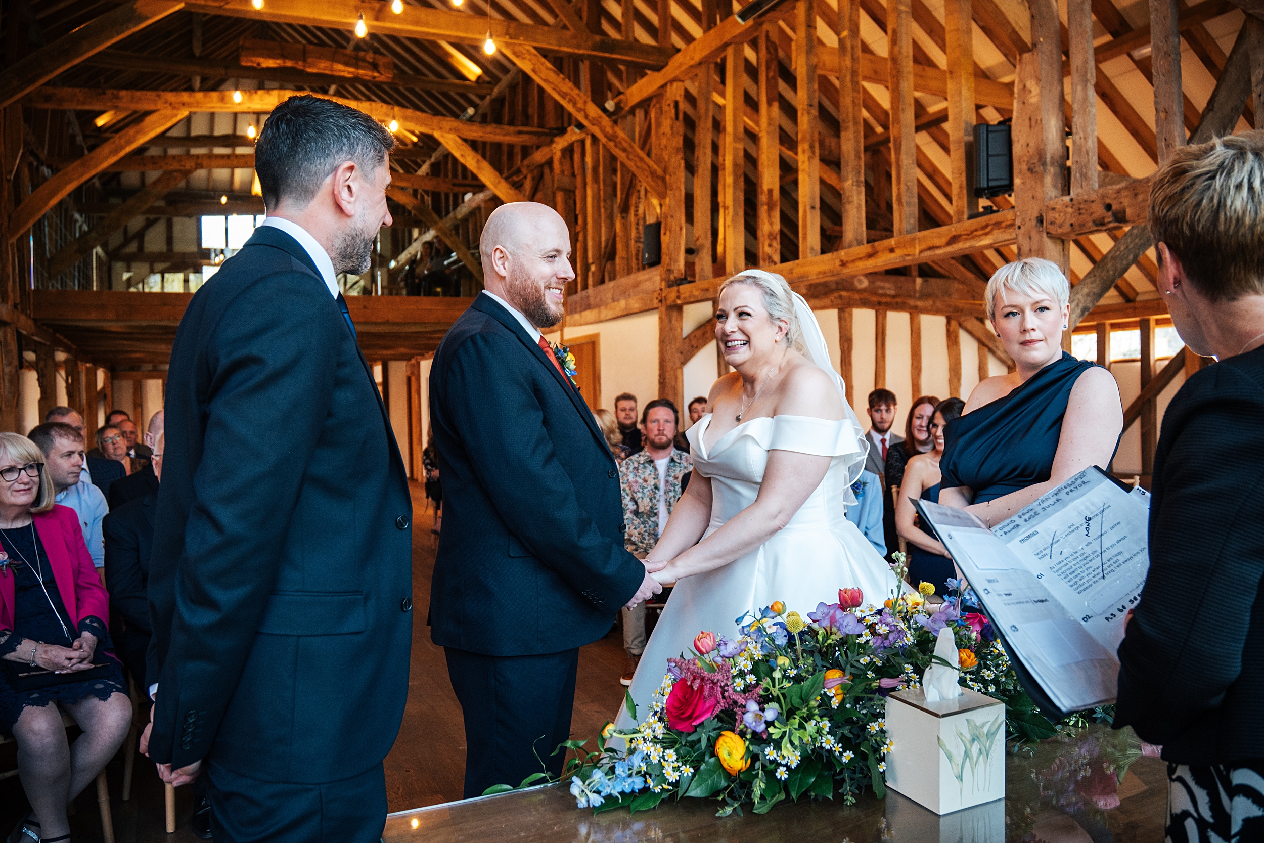 colourful Spring wedding at Blake Hall bride and groom bring dog Essex documentary wedding photographer