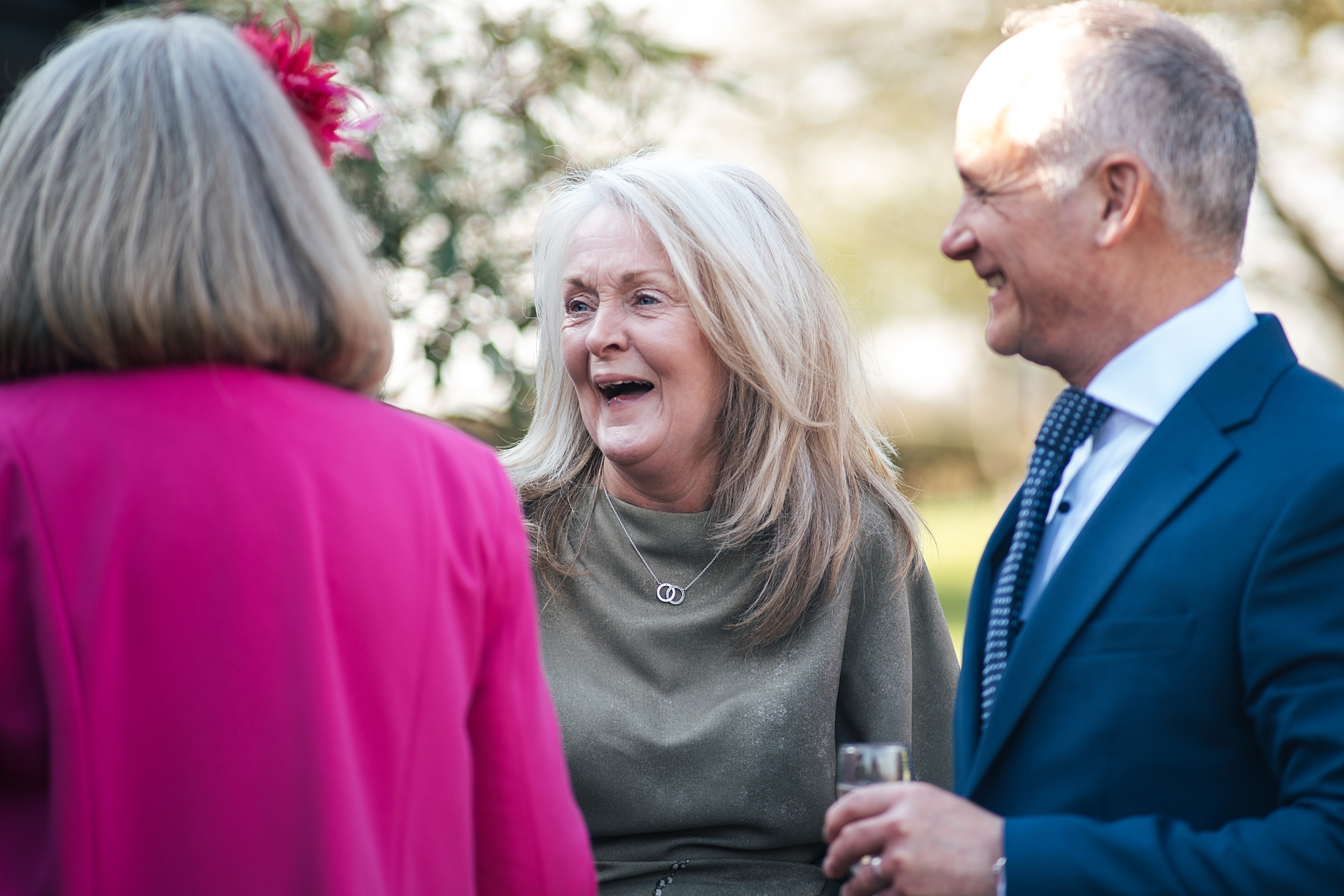 colourful Spring wedding at Blake Hall bride and groom bring dog Essex