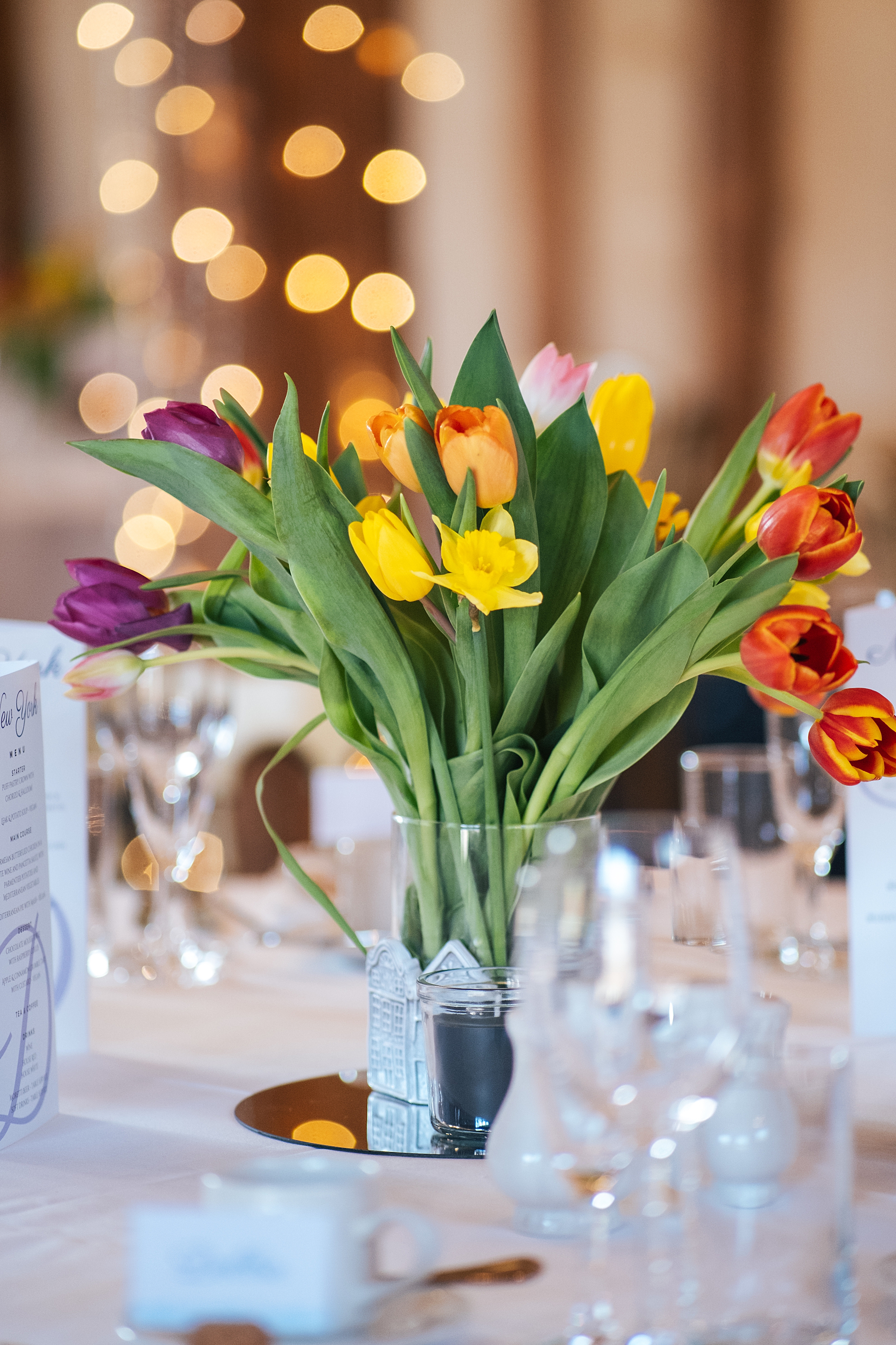 colourful Spring wedding at Blake Hall bride and groom bring dog Essex