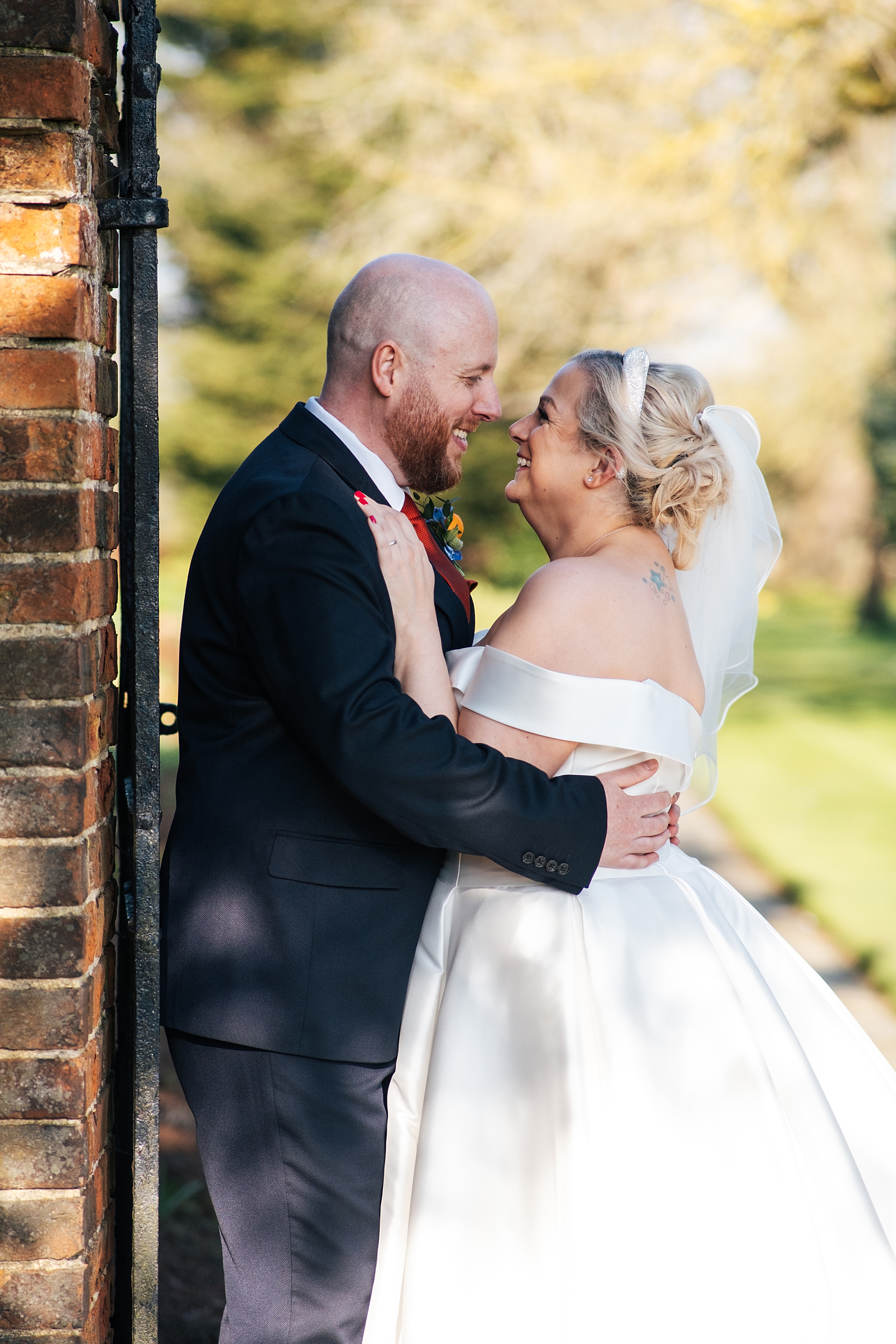 colourful Spring wedding at Blake Hall bride and groom bring dog Essex documentary wedding photographer