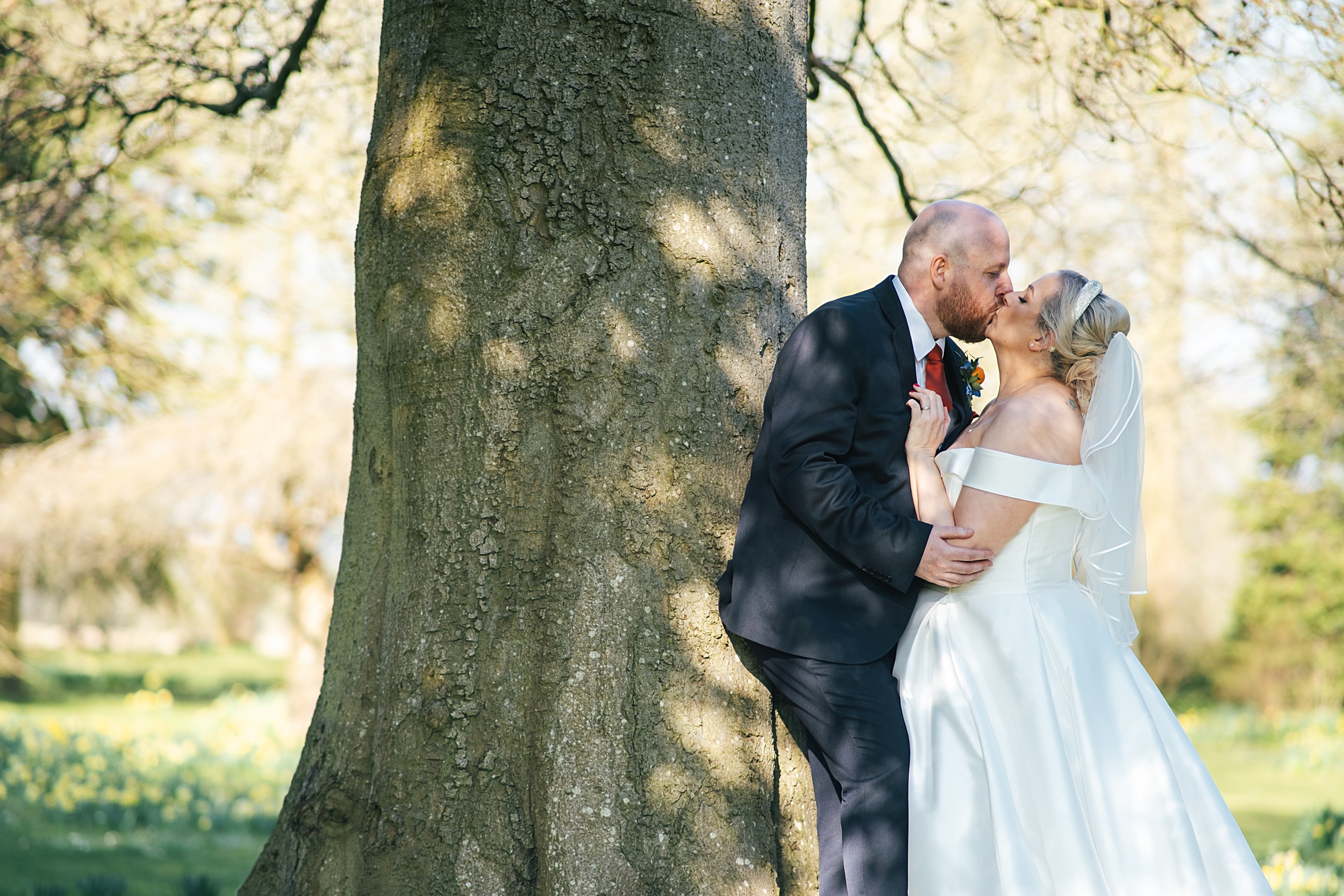 colourful Spring wedding at Blake Hall bride and groom bring dog Essex documentary wedding photographer